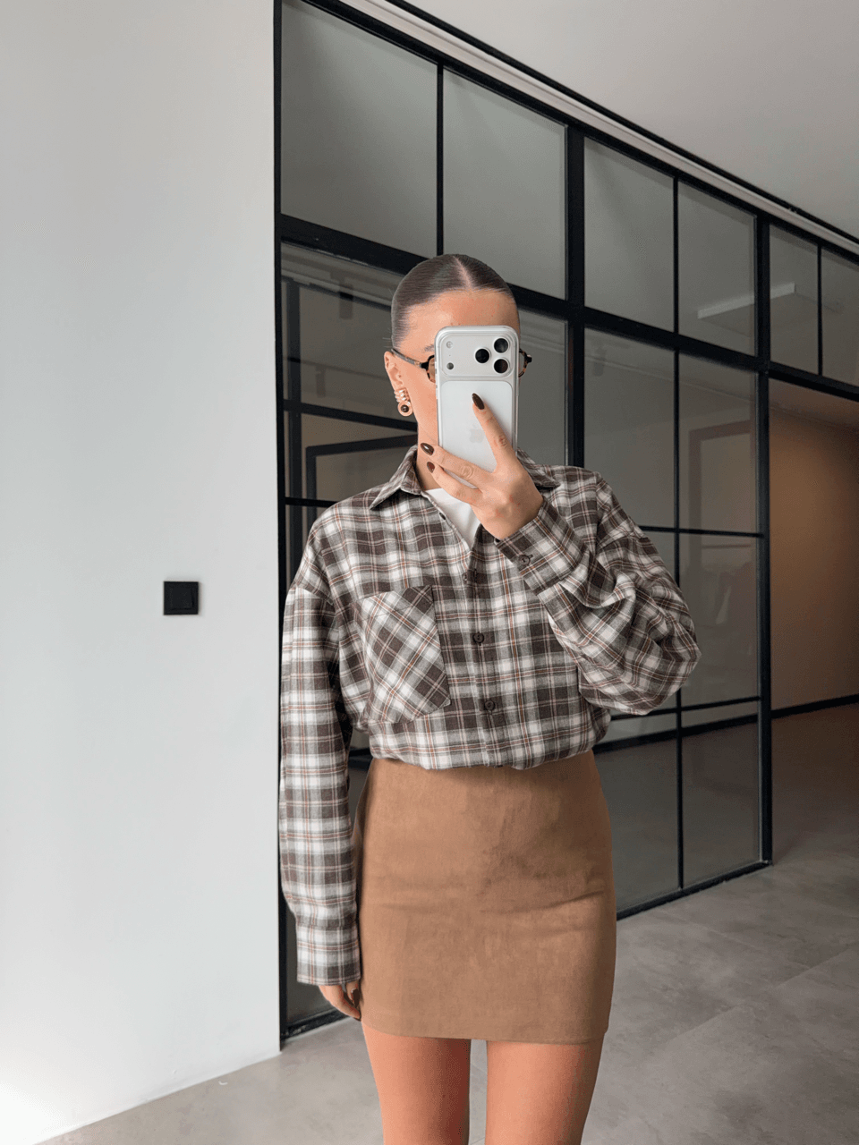 SÜET TABA MİNİ ETEK