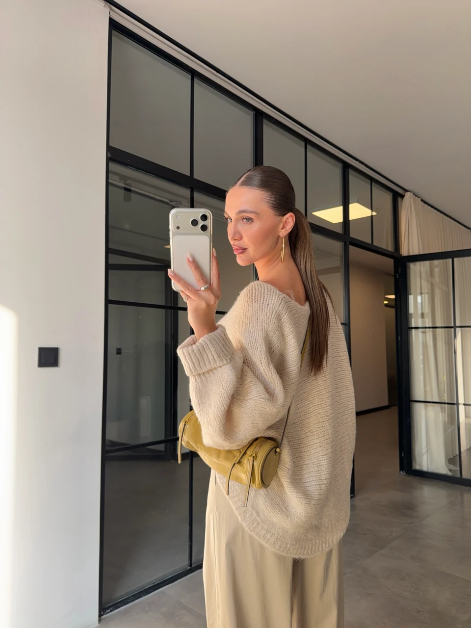 KOLU KATLI KAYIK YAKA SELANİK ÖRGÜ KAZAK