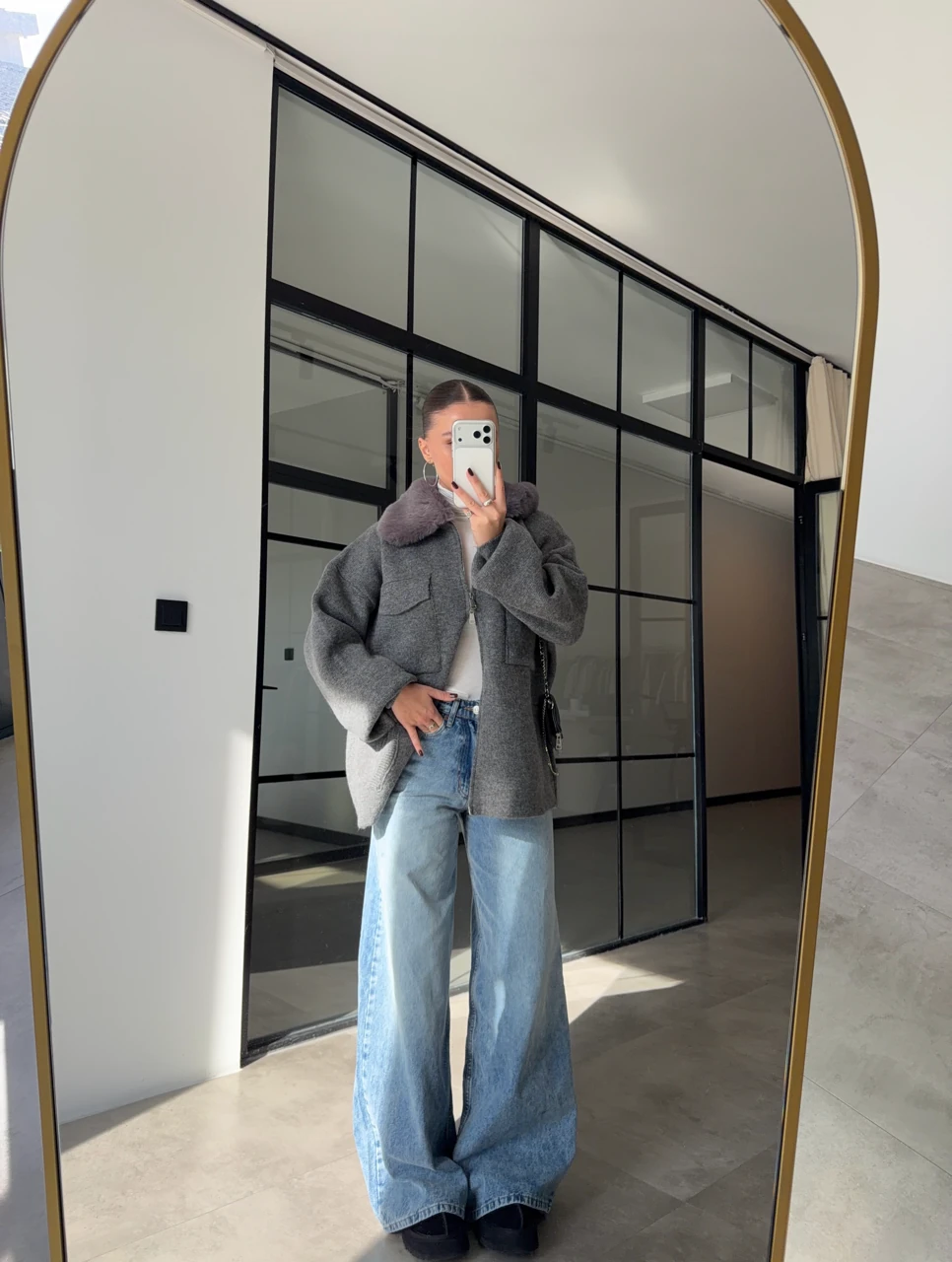 GENİŞ PAÇA BUZ MAVİ MARİA JEAN