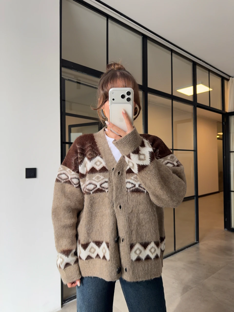 DESENLİ ŞARDONLU HIRKA