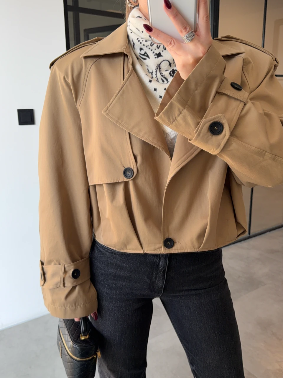 VATKALI CAMEL BALON TRENÇKOT