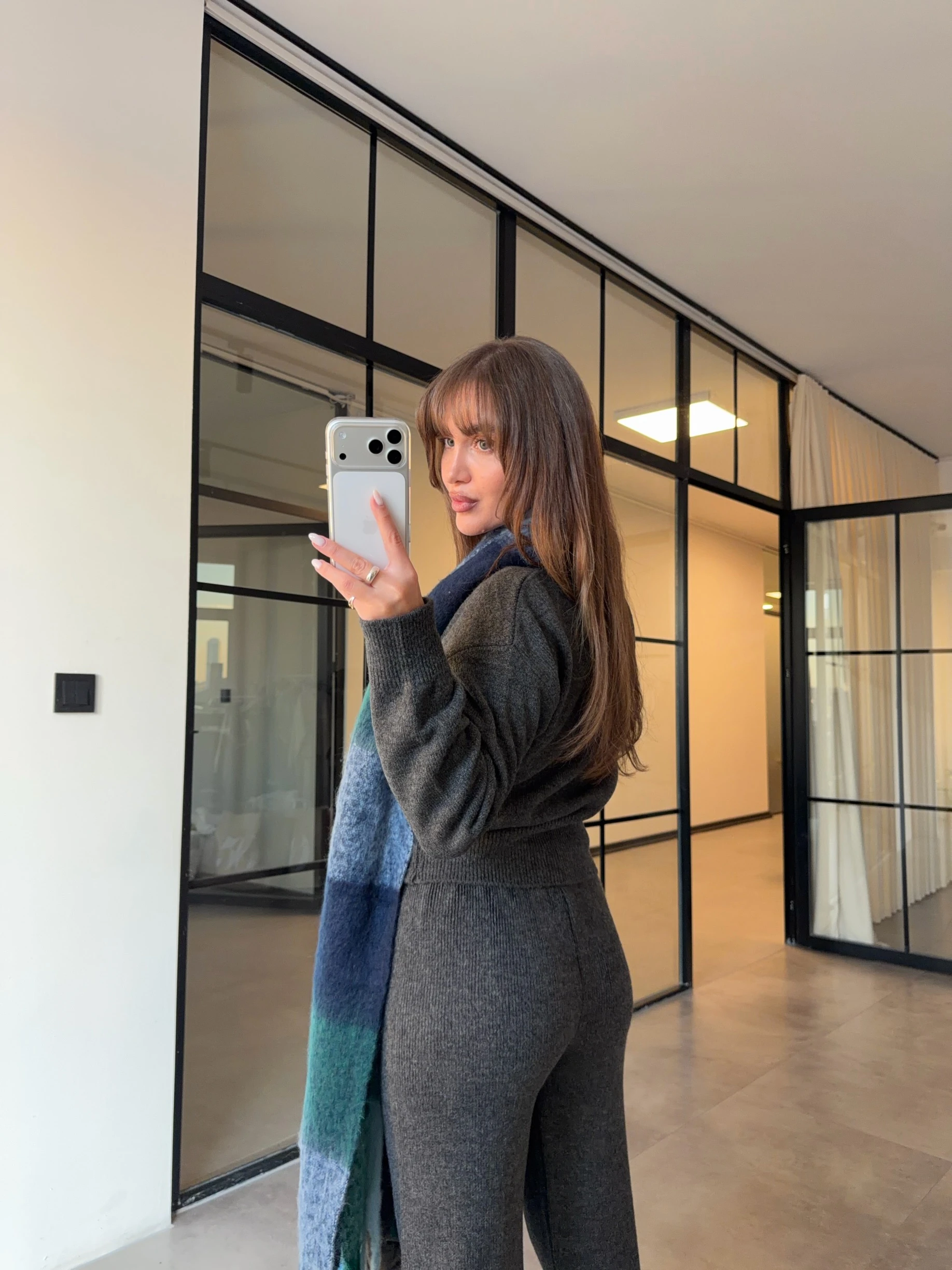 ANTRASİT BİSİKLET YAKA DÜĞMELİ HIRKA PANTOLON TRİKO TAKIM