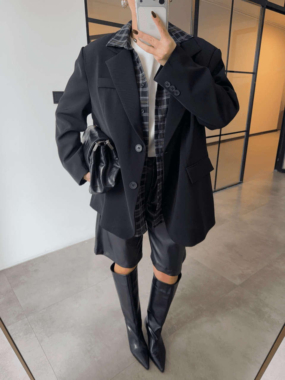 OVERSİZE SİYAH BLAZER CEKET
