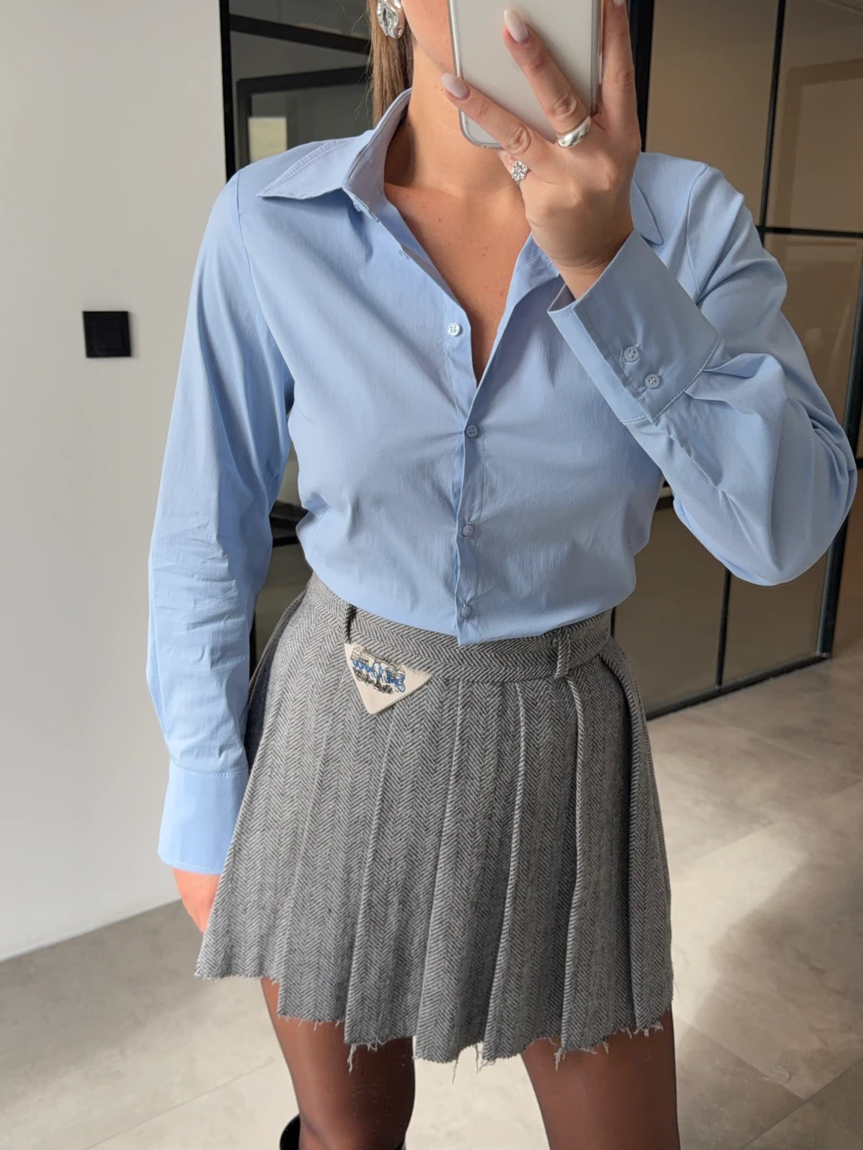 SLİM FİT BASİC MAVİ GÖMLEK