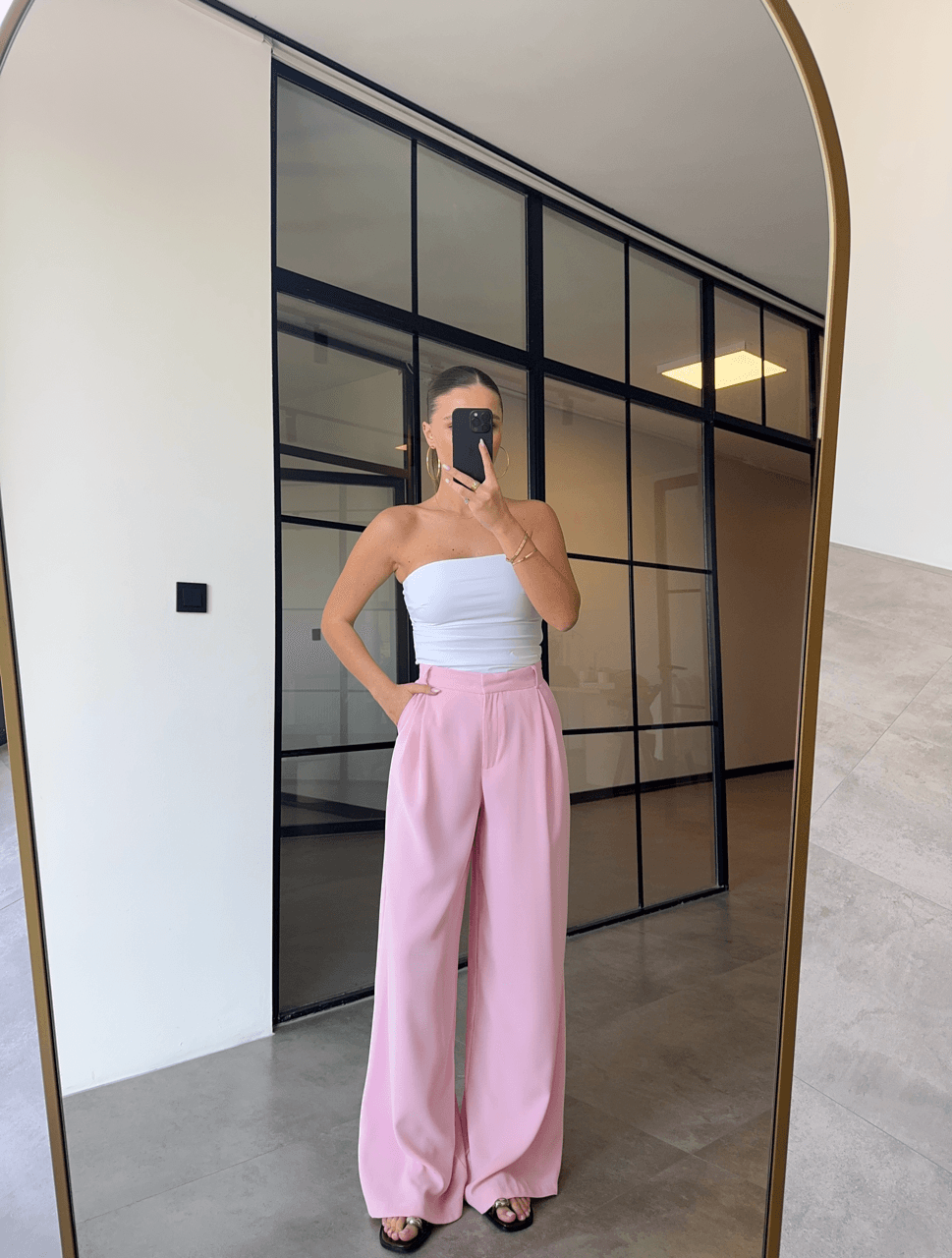PEMBE PREMİUM PALAZZO PANTOLON