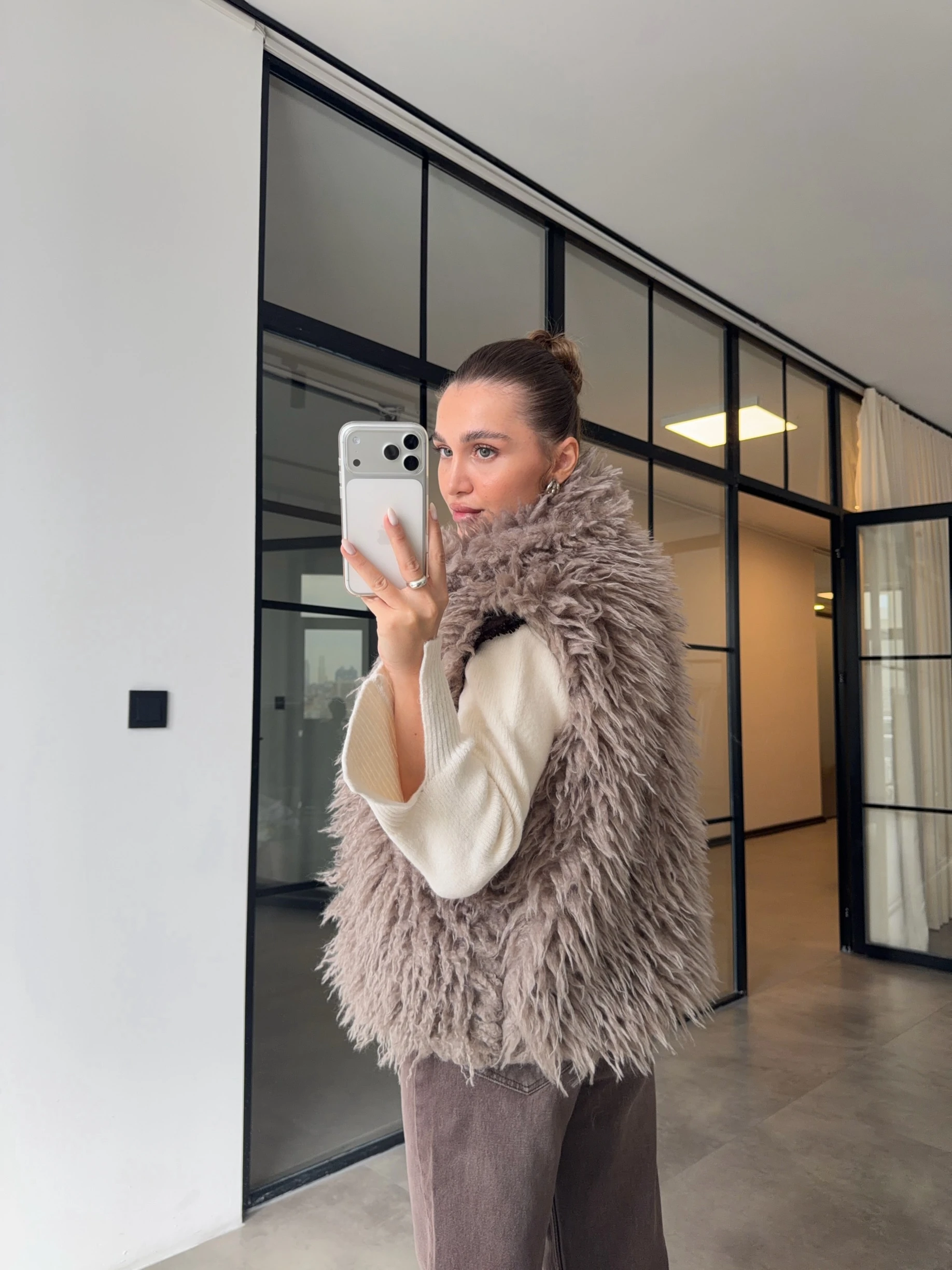 VİZON PELUŞ KÜRK YELEK