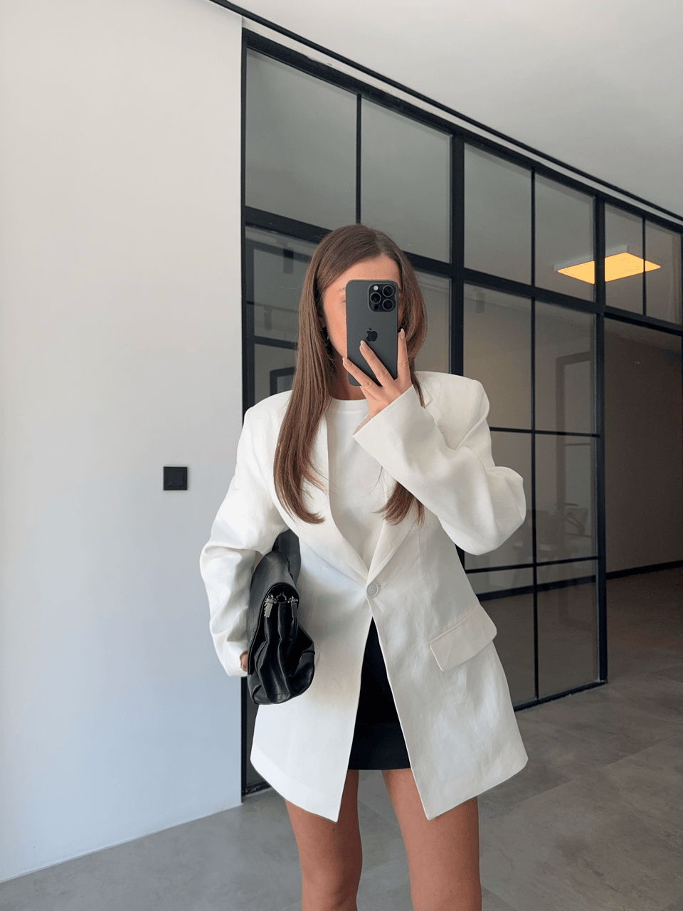 BELDEN OTURTMALI %100 KETEN EKRU BLAZER CEKET
