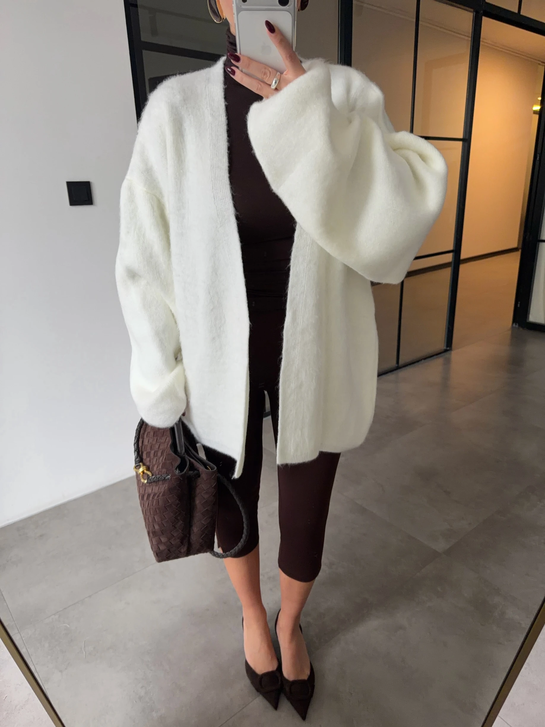 BALON KOL ŞARDONLU EKRU HIRKA