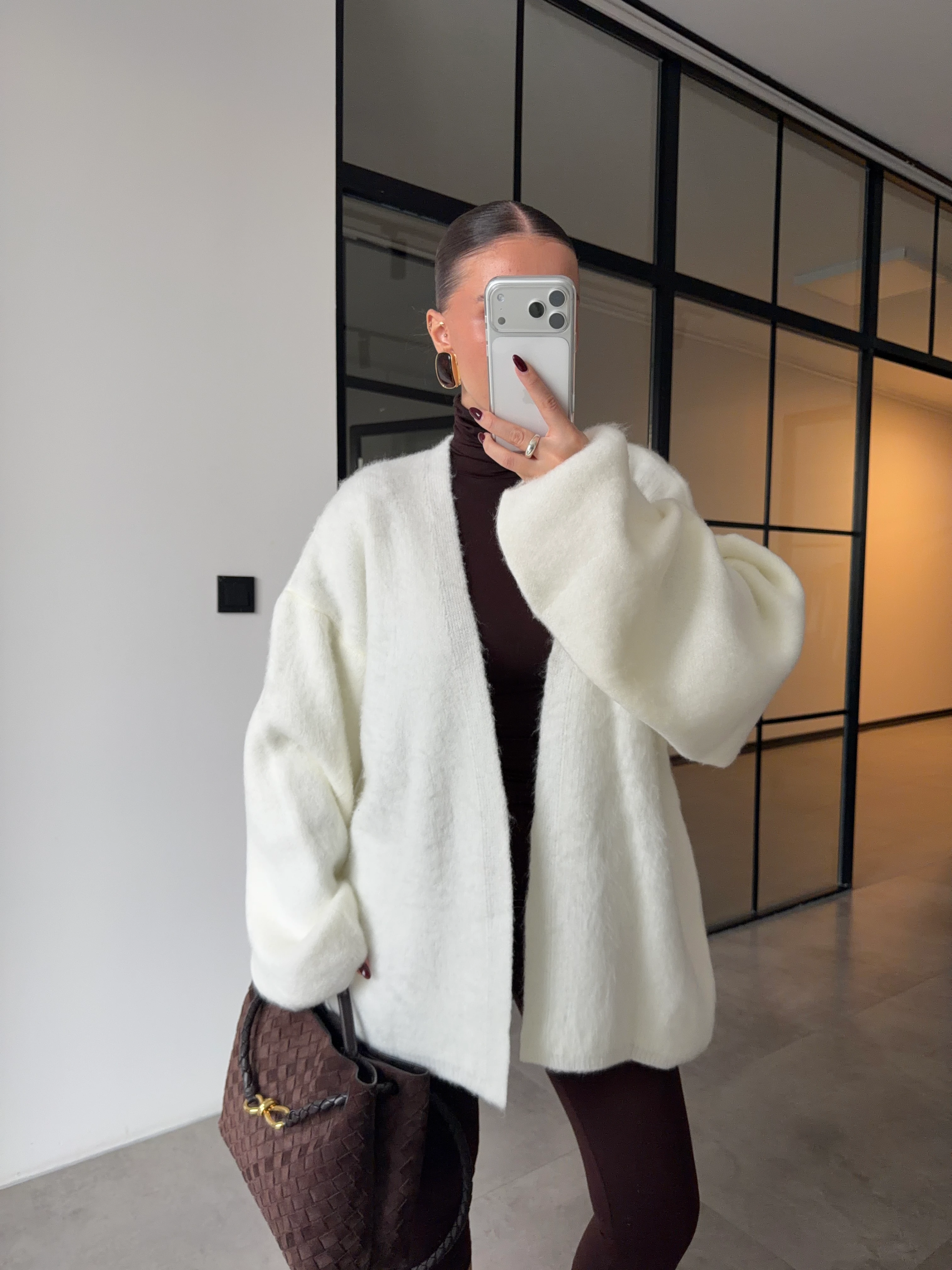 BALON KOL ŞARDONLU EKRU HIRKA