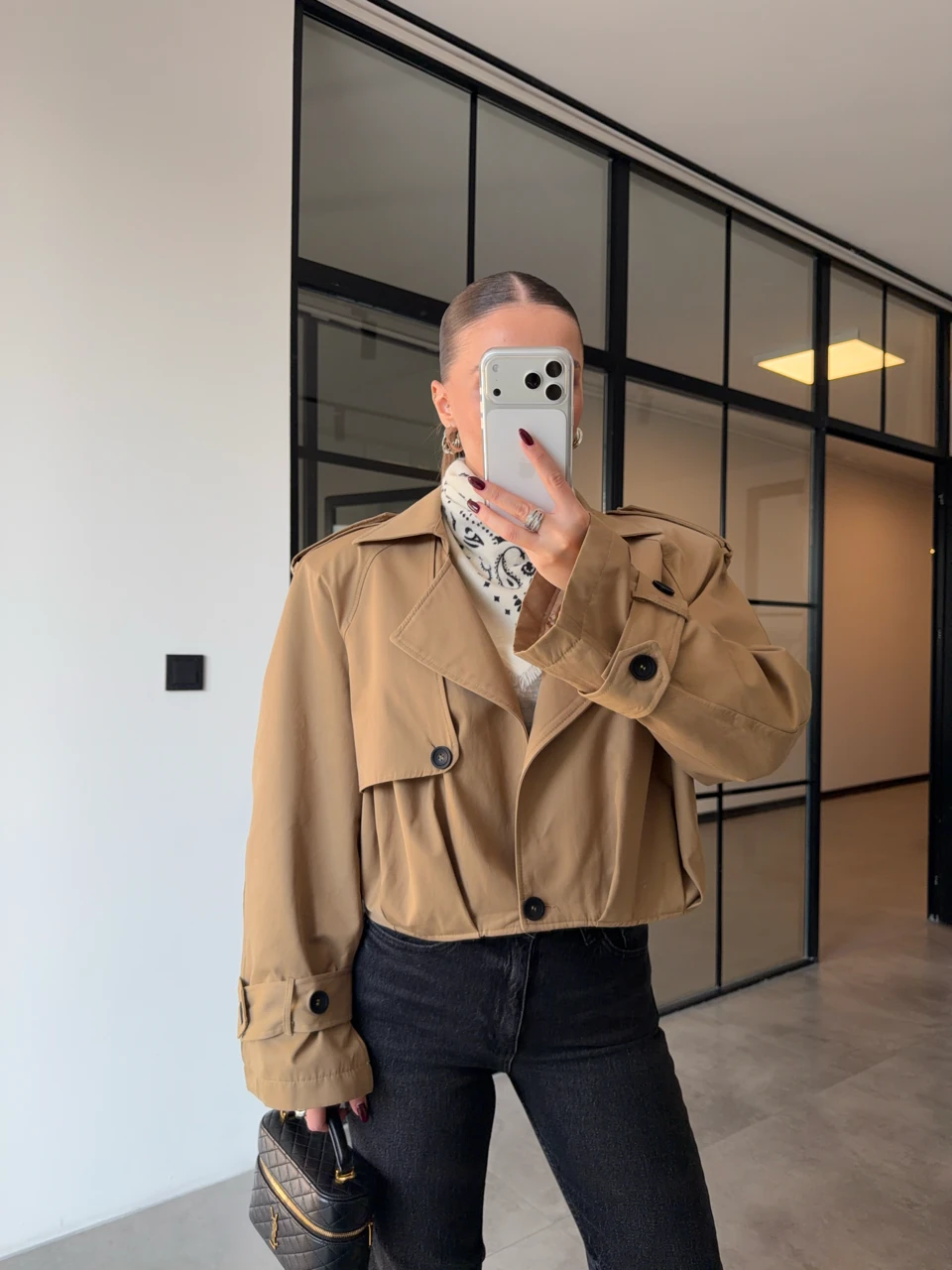 VATKALI CAMEL BALON TRENÇKOT