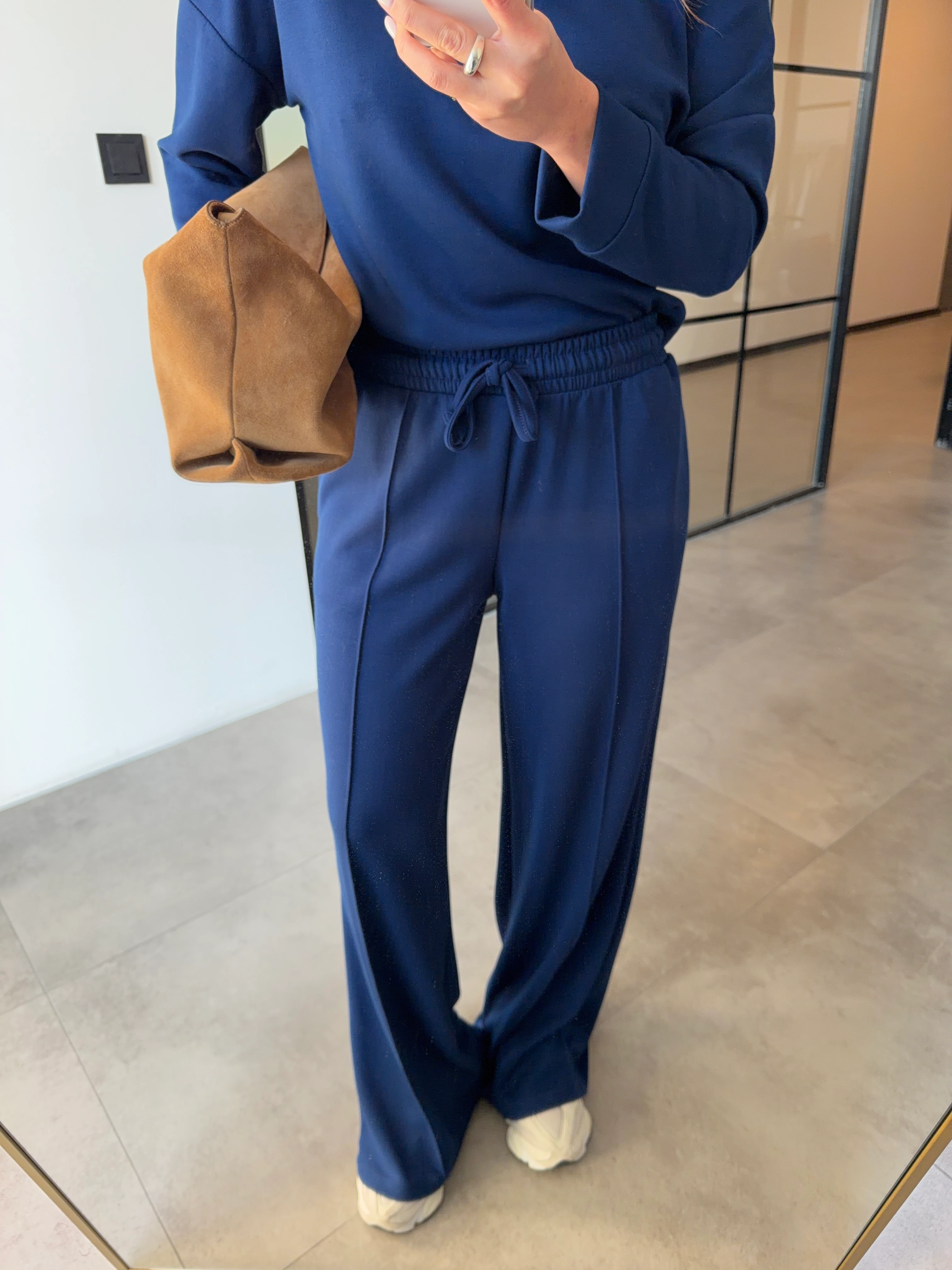 DÜŞÜK OMUZ İNDİGO MODAL TAKIM