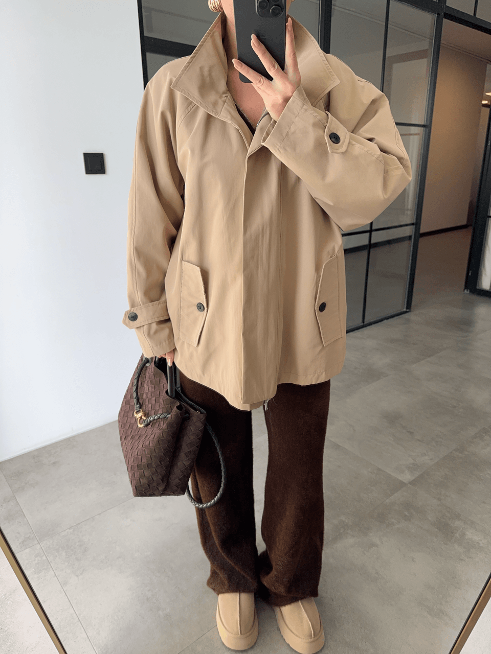 CAMEL FERMUARLI ARA BOY TRENÇKOT