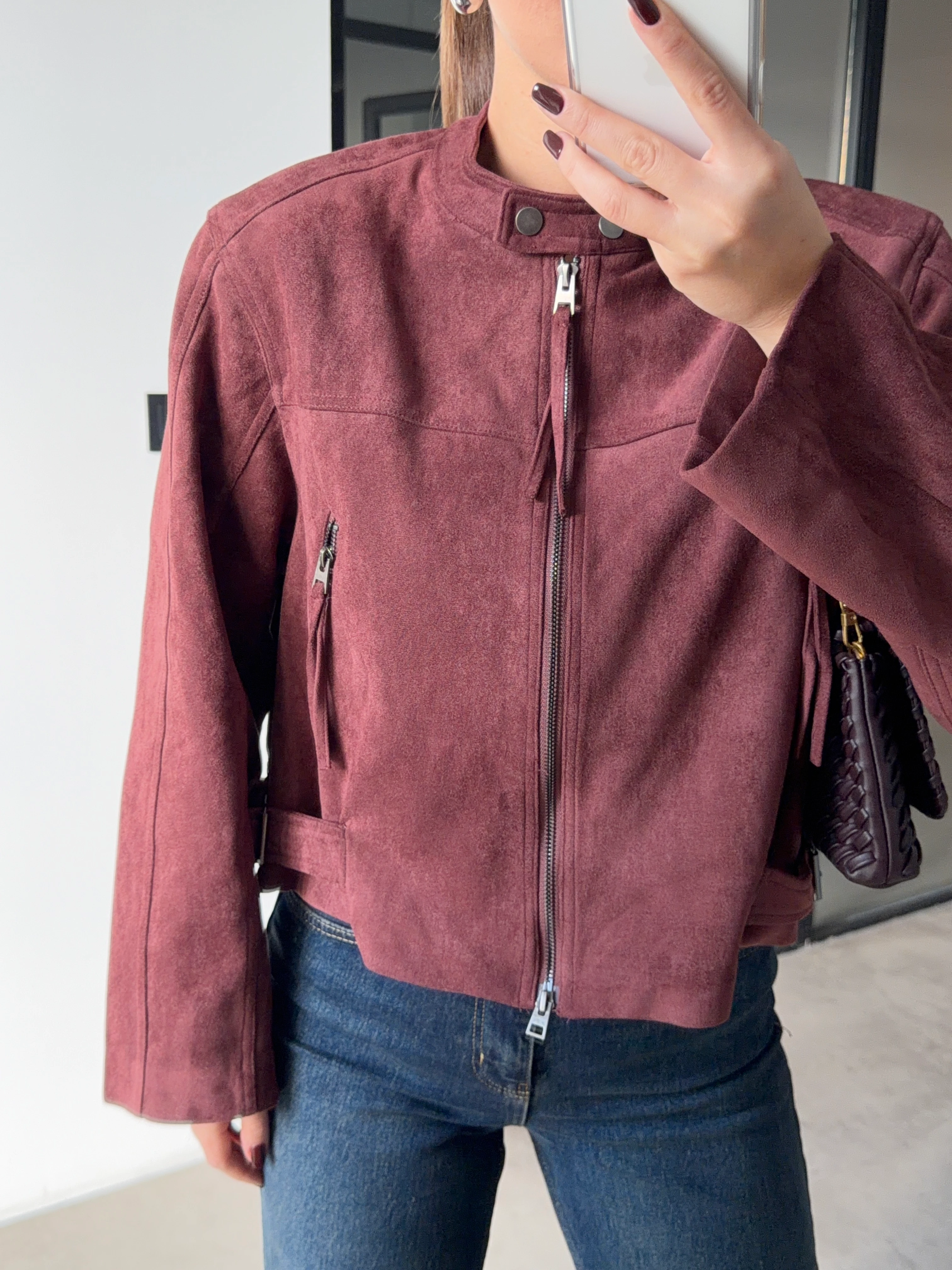 PREMİUM BORDO SÜET CEKET