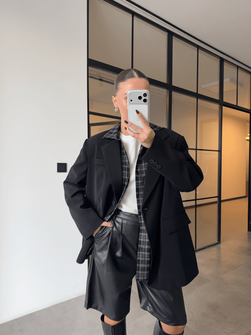 OVERSİZE SİYAH BLAZER CEKET