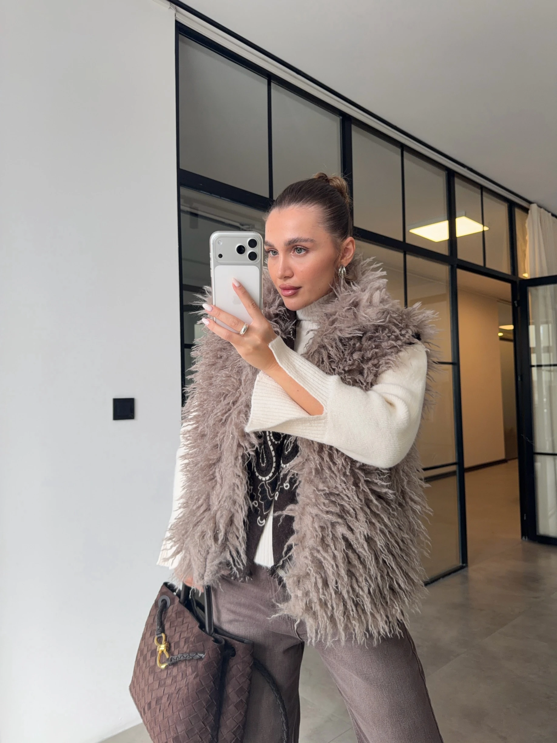 VİZON PELUŞ KÜRK YELEK