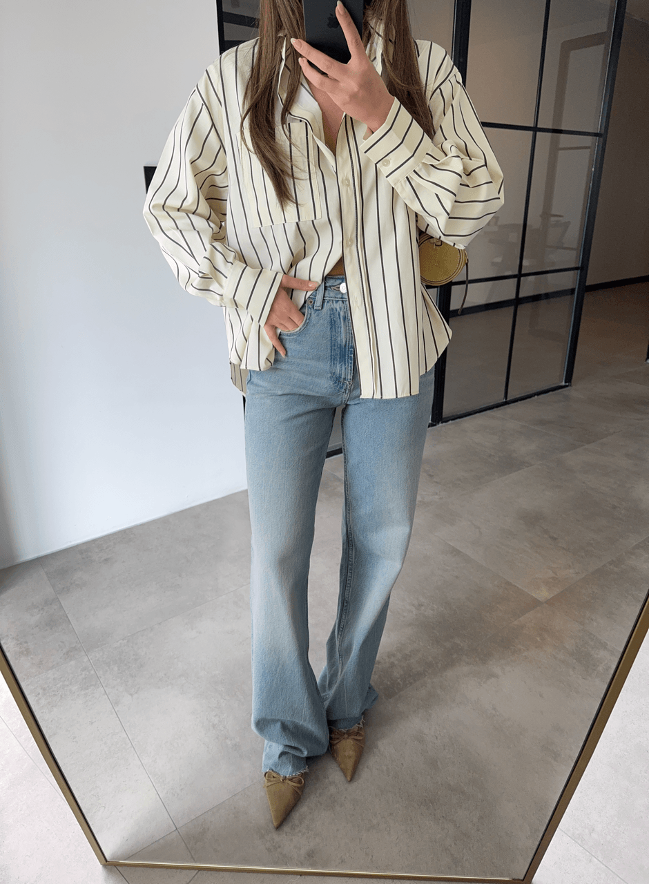 KESİK PAÇALI SOLUK EFEKTLİ WİDE LEG JEAN