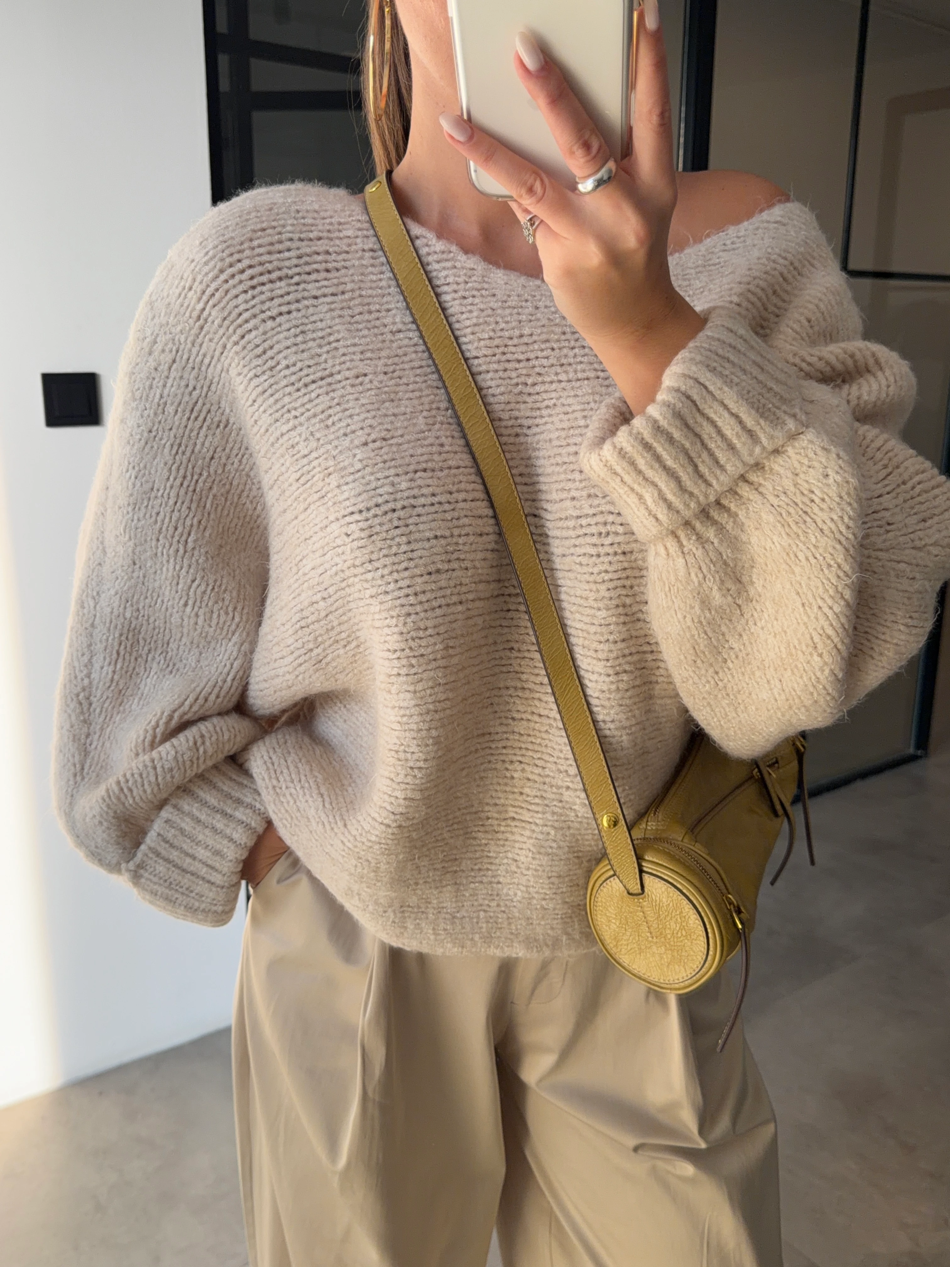 KOLU KATLI KAYIK YAKA SELANİK ÖRGÜ KAZAK