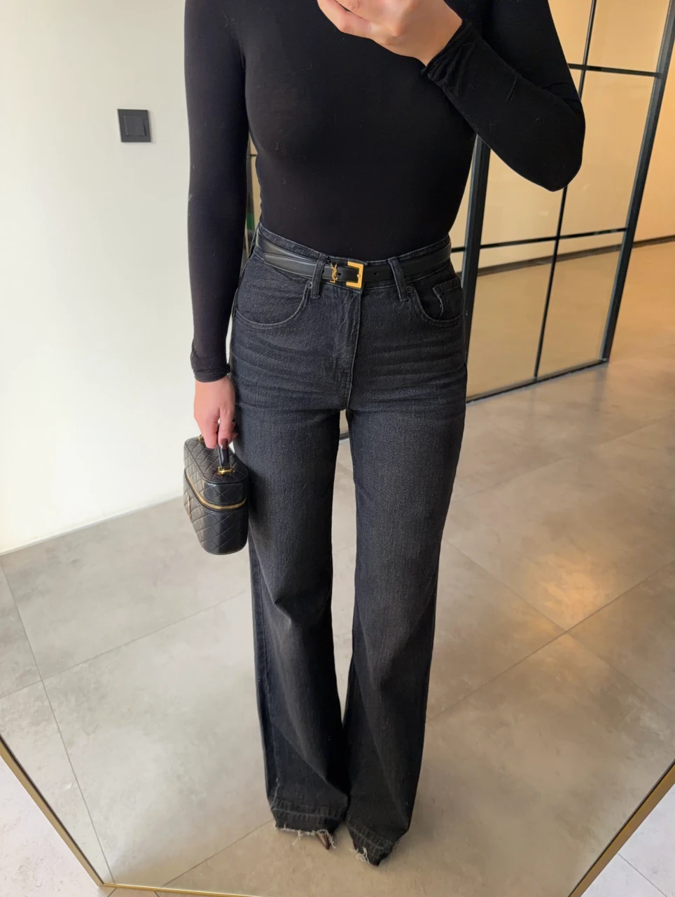 WİDE LEG FÜME LİKRALI JEAN