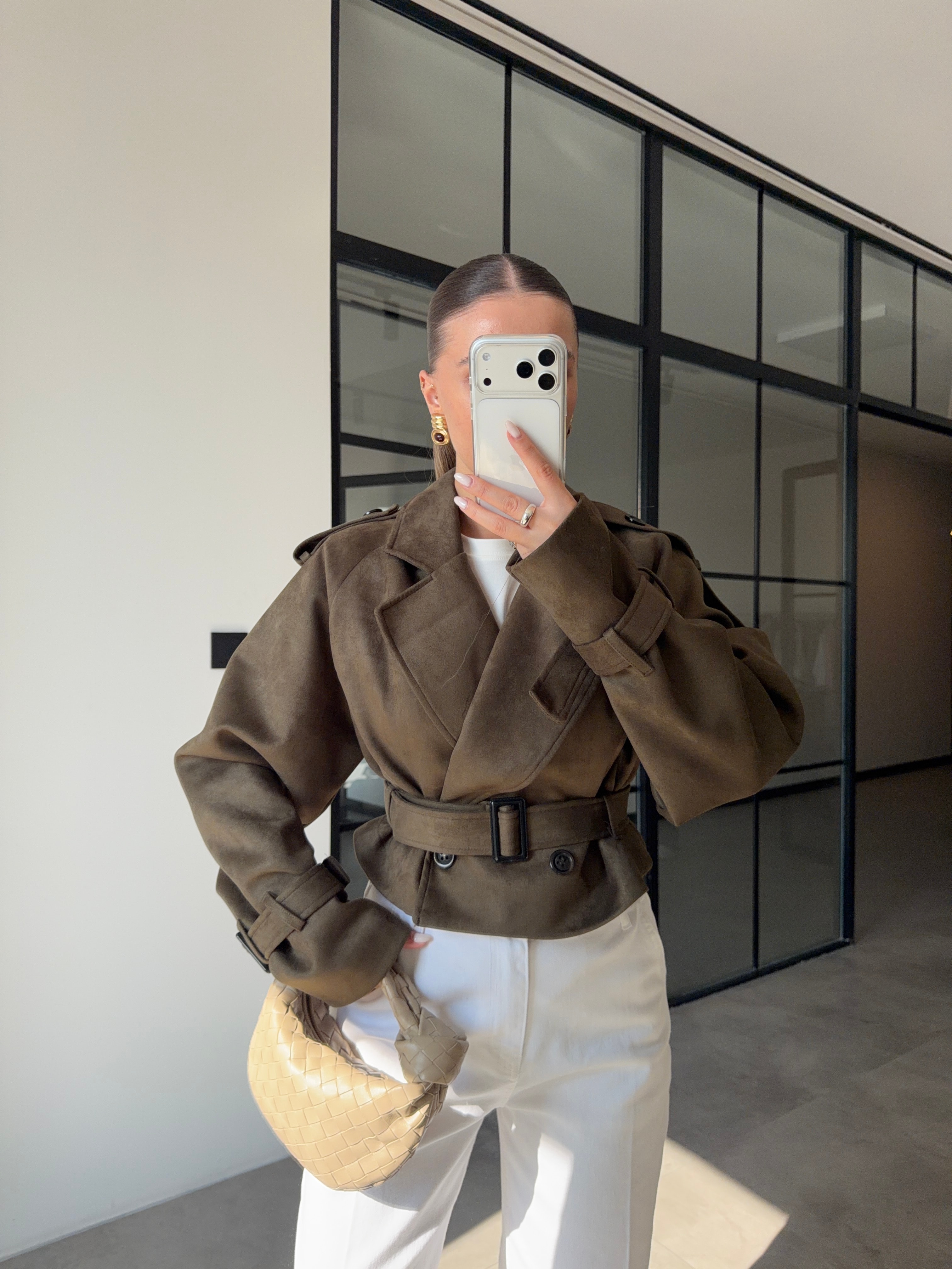 HAKİ SÜET TRENÇKOT