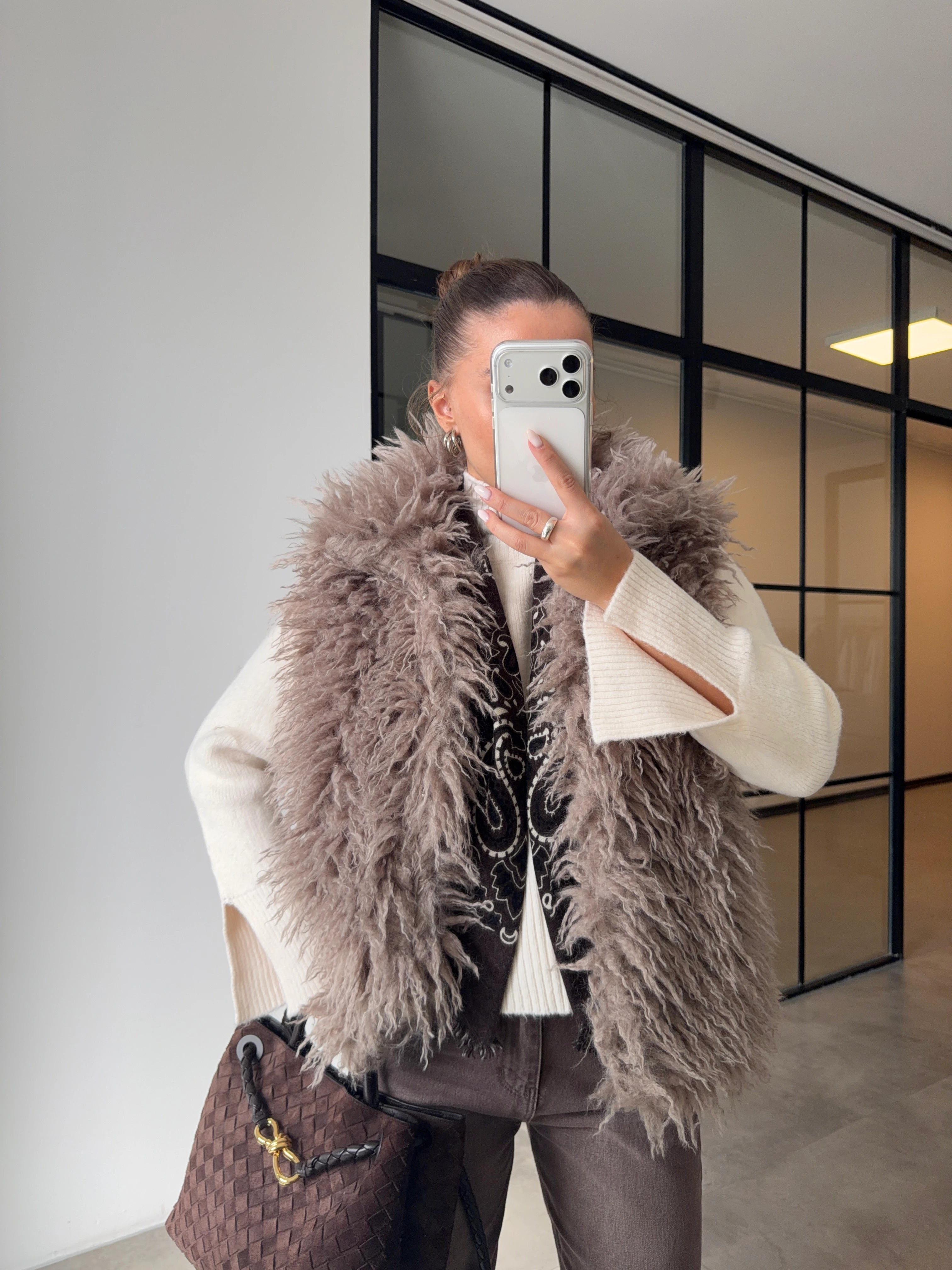 VİZON PELUŞ KÜRK YELEK