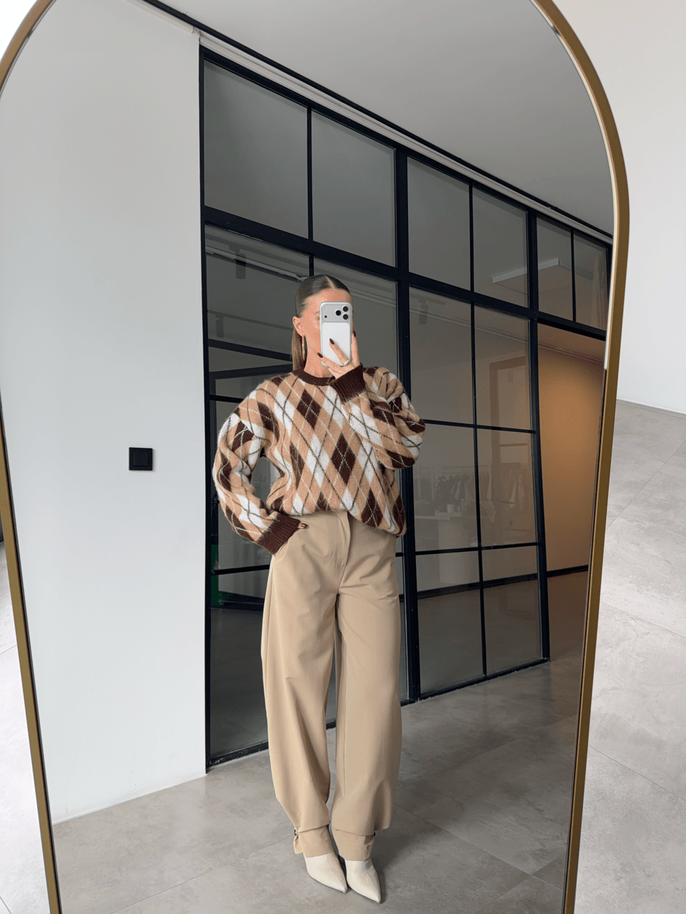 PAÇASI DÜĞME DETAYLI CAMEL PANTOLON