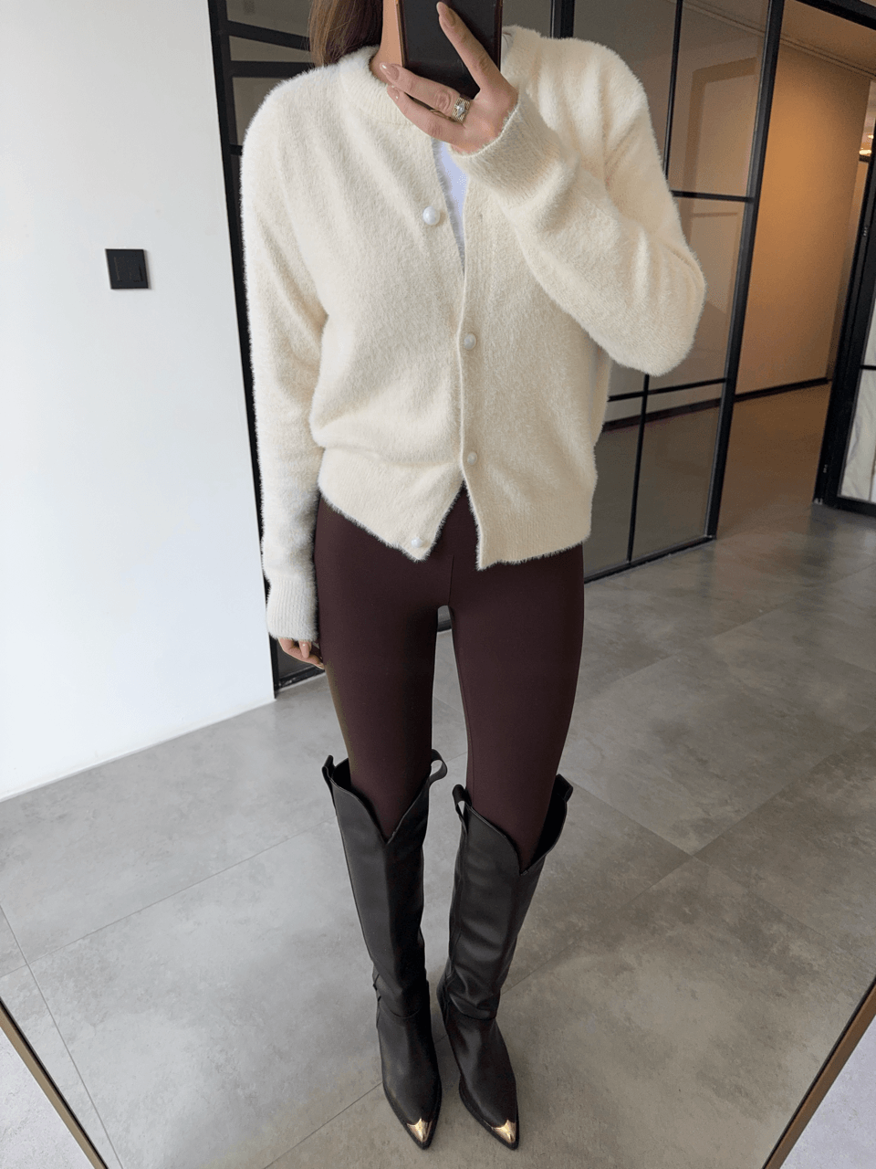 EKRU PELUŞ HIRKA