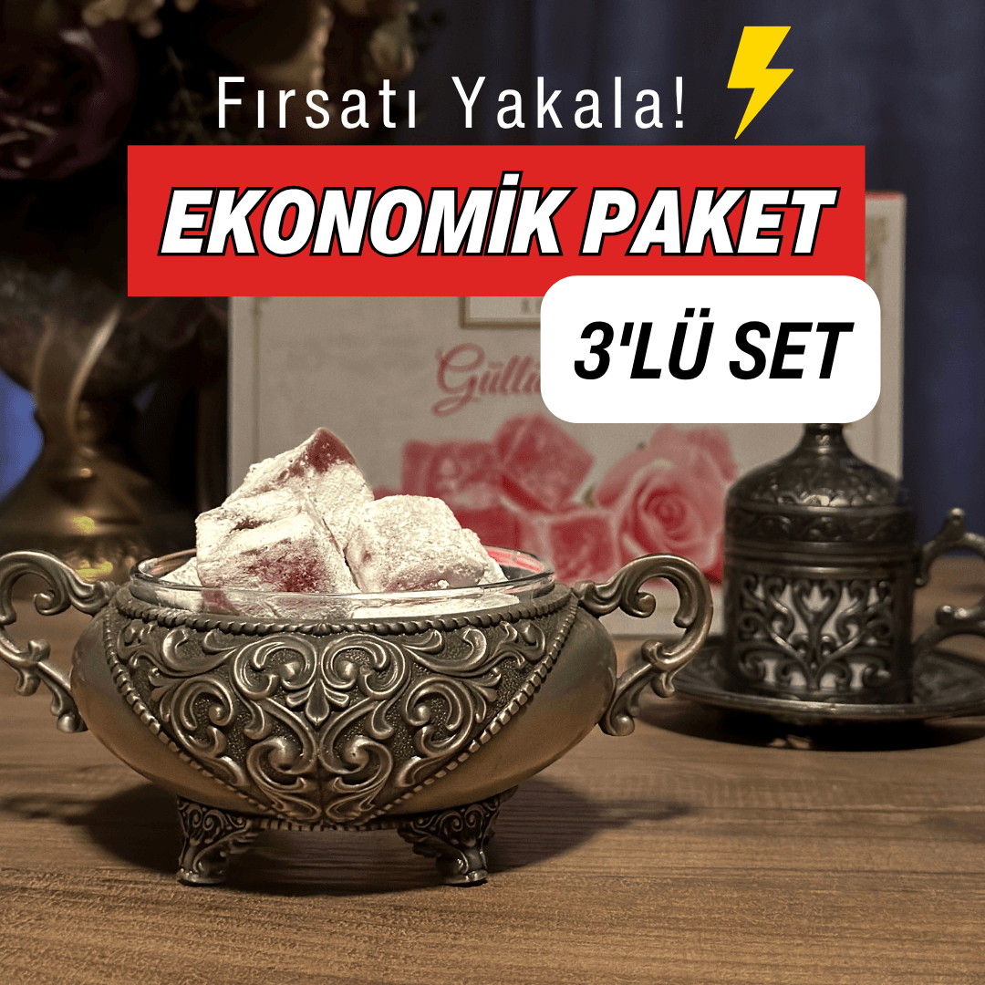 Özle Edirne Gülü Lokum 3x500g