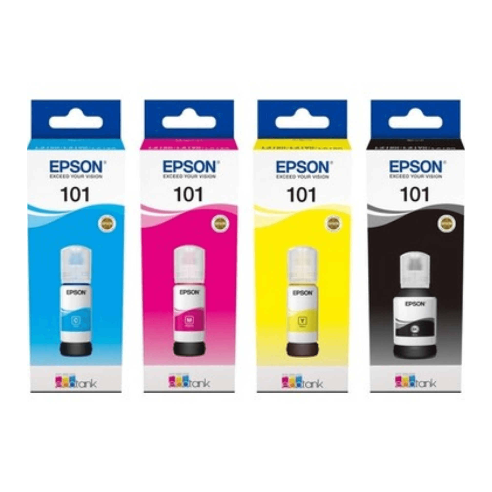 Epson T101 4 Renkli Set Kartuş Mürekkebi CMYK-L4150-L4160-L6160