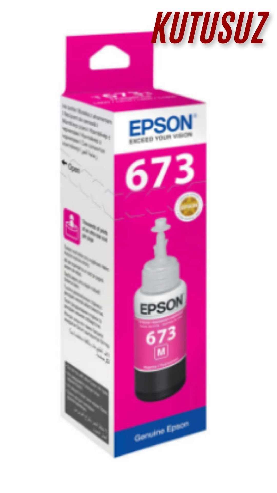 Epson T6733-C13T67334A Kırmızı Orijinal Mürekkep Kartuş KUTUSUZ