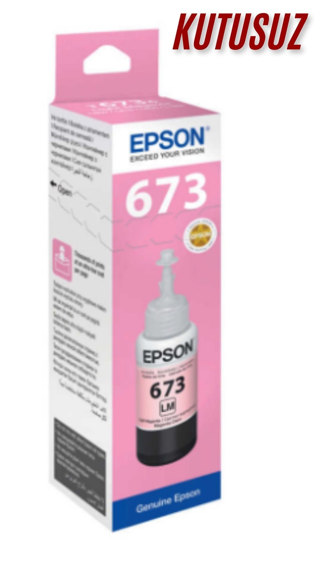 Epson T6736-C13T67364A Açık Kırmızı Orijinal Mürekkep Kartuş KUTUSUZ