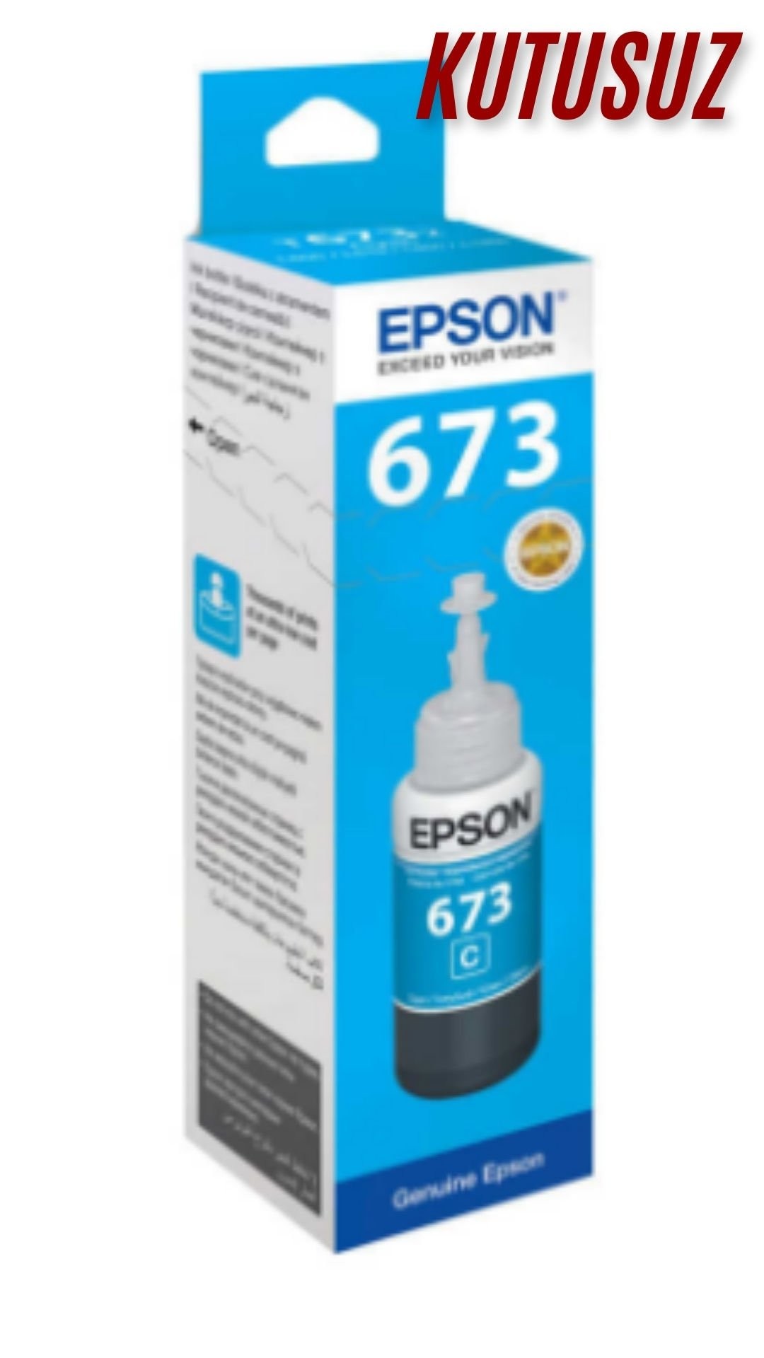 Epson T6732-C13T67324A Mavi Orijinal Mürekkep Kartuş KUTUSUZ