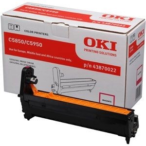 OKI 43870022 Kırmızı Magenta Orjinal Drum Ünitesi C5850 / C5950