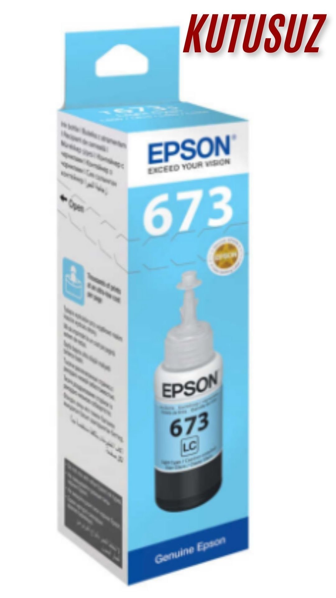 Epson T6735-C13T67354A Açık Mavi Orijinal Mürekkep Kartuş KUTUSUZ