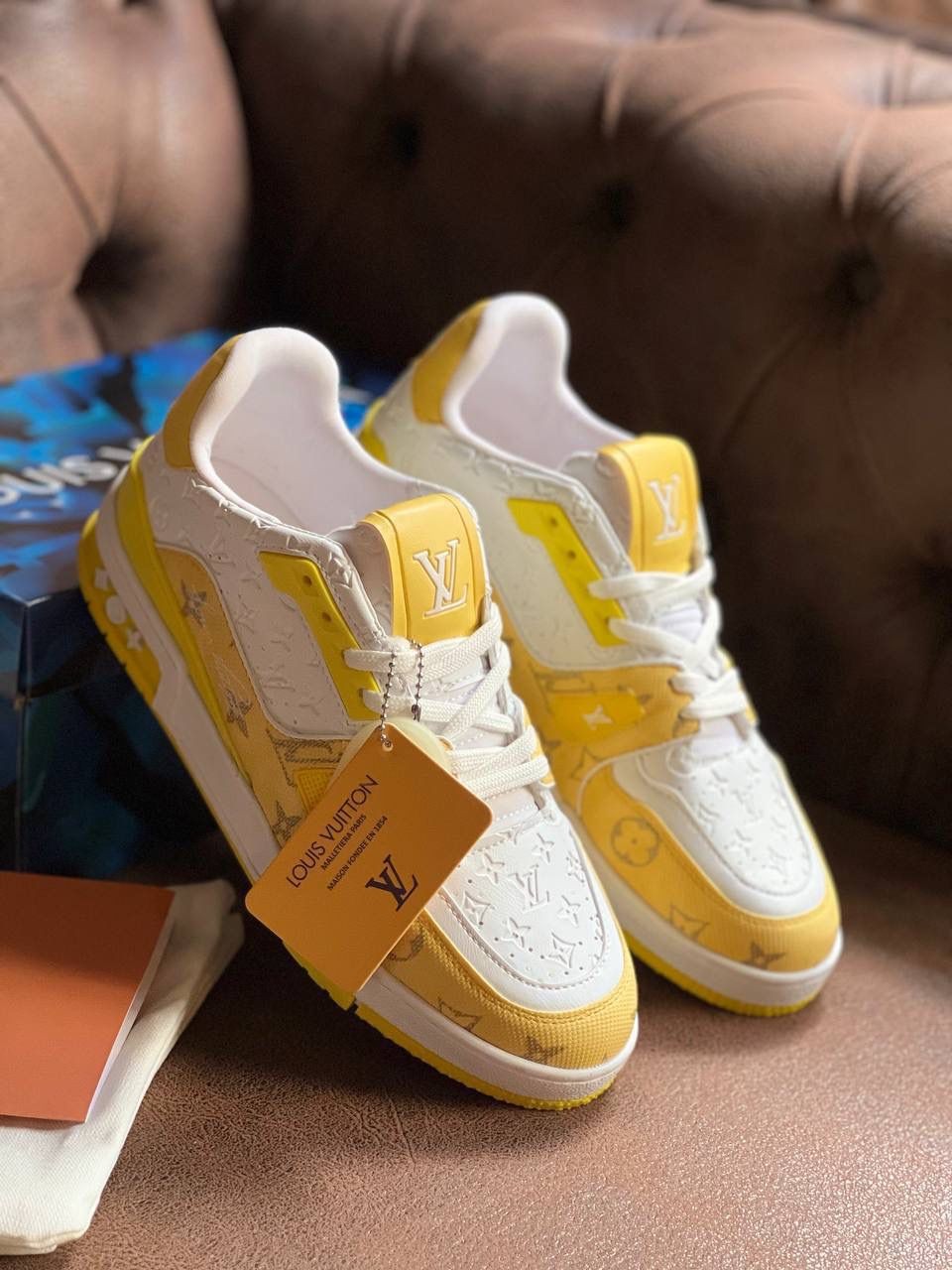 LOUİS VUİTTON Trainer Sneaker YELLOW