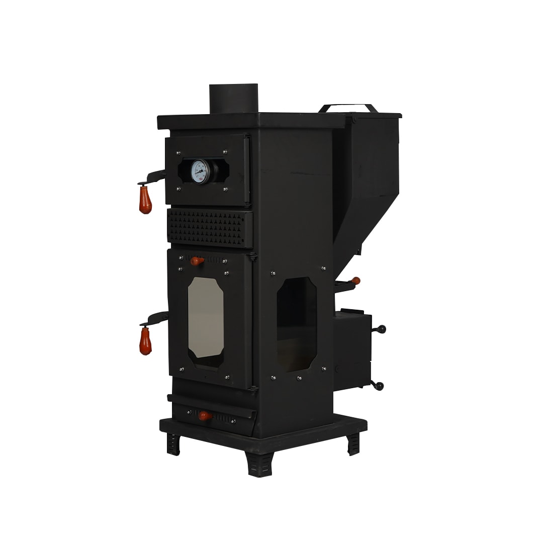 Manuel Fanlı Fırınlı 3 Camlı Pelet Soba