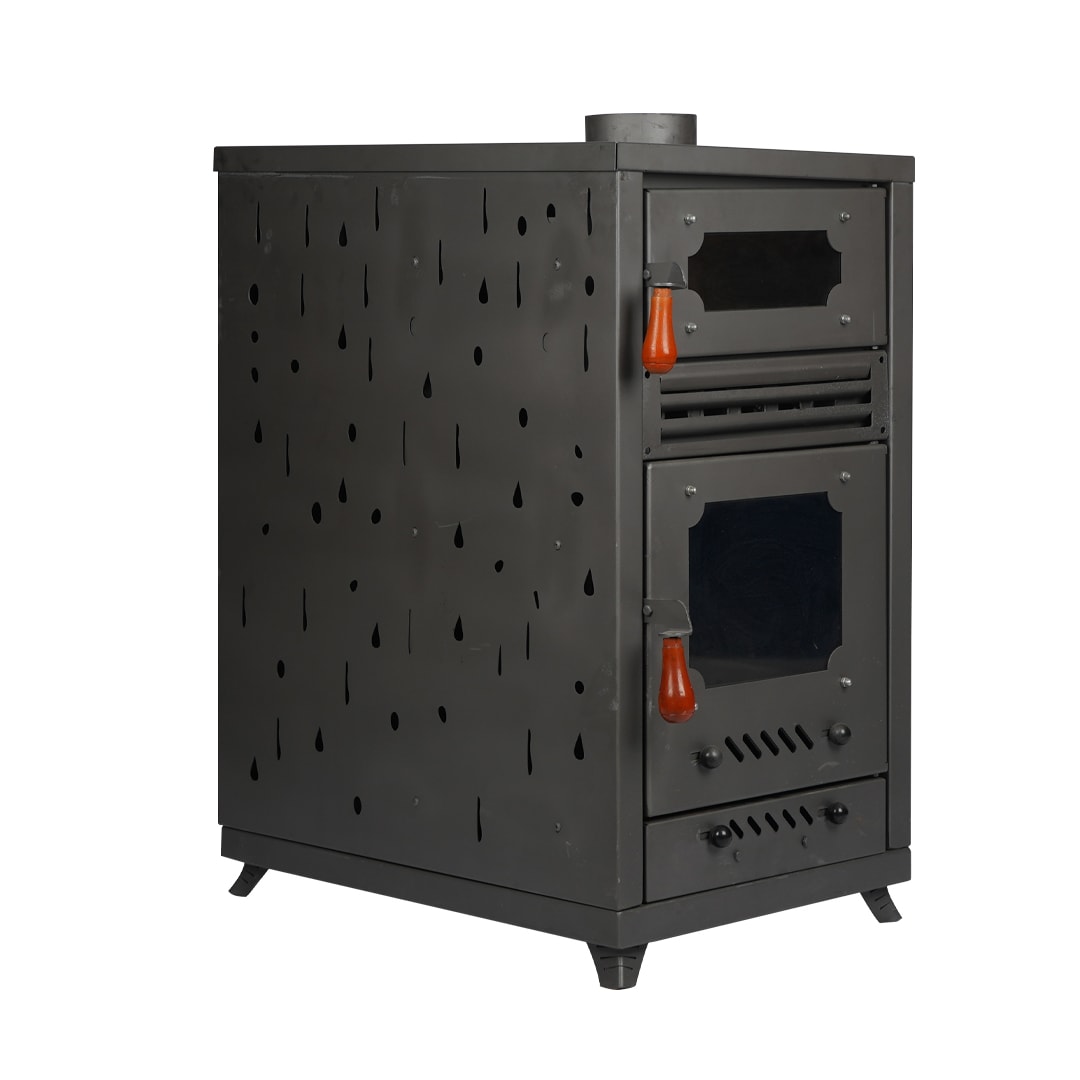 Manuel Fanlı Fırınlı Odunlu Pelet Soba