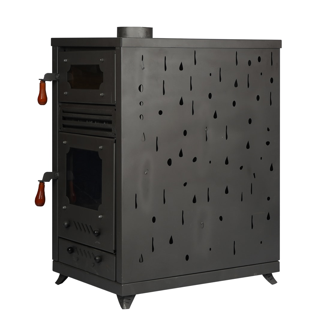 Manuel Fanlı Fırınlı Odunlu Pelet Soba