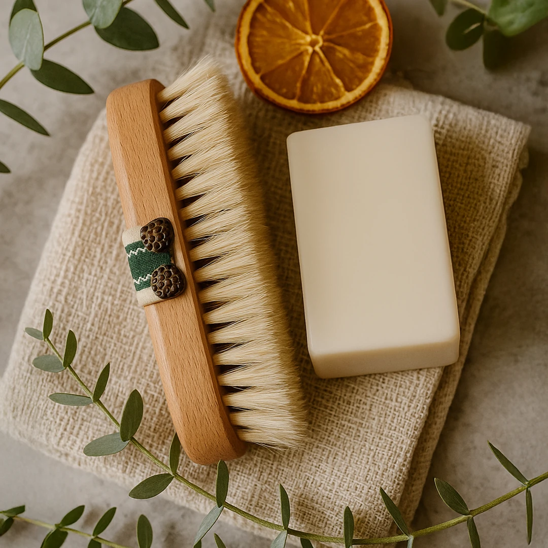 %100 Doğal At Kılı Selülit Fırçası, Daha Sıkı ve Pürüzsüz Cilt