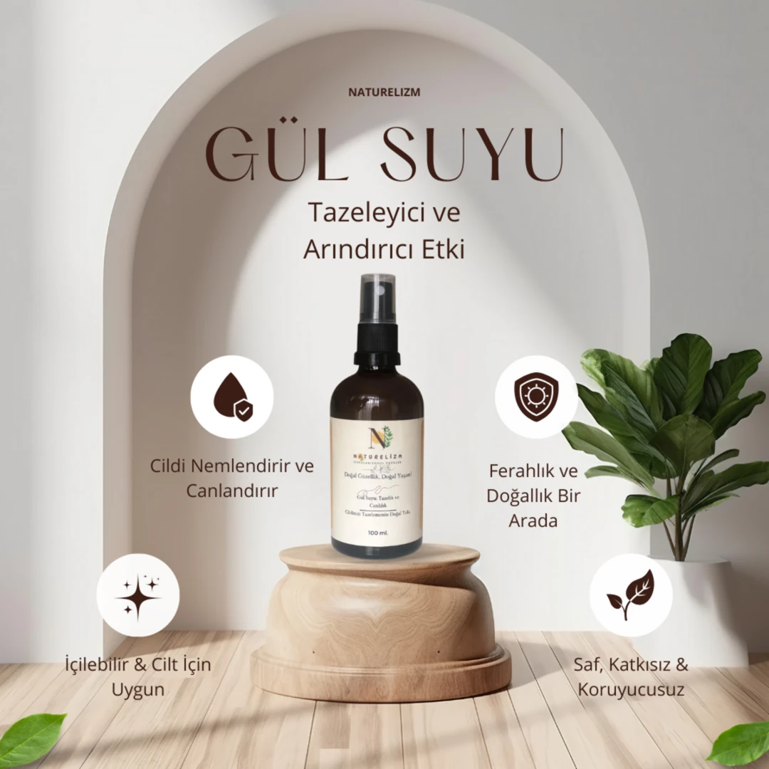 Gül Suyu – Katkısız Ve Doğal Ferahlatıcı Tonik
