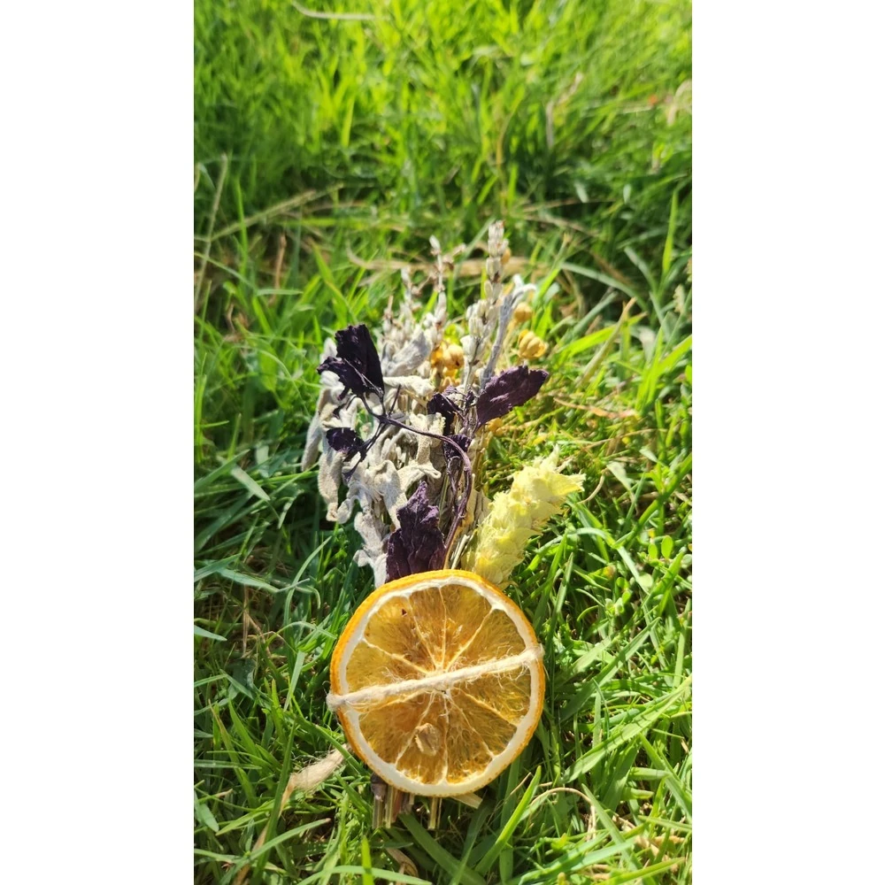 4 lü Paket Aromatik Demet Tütsü- Lavanta, Ada Çayı ve Üzerlik Otu Karışımı