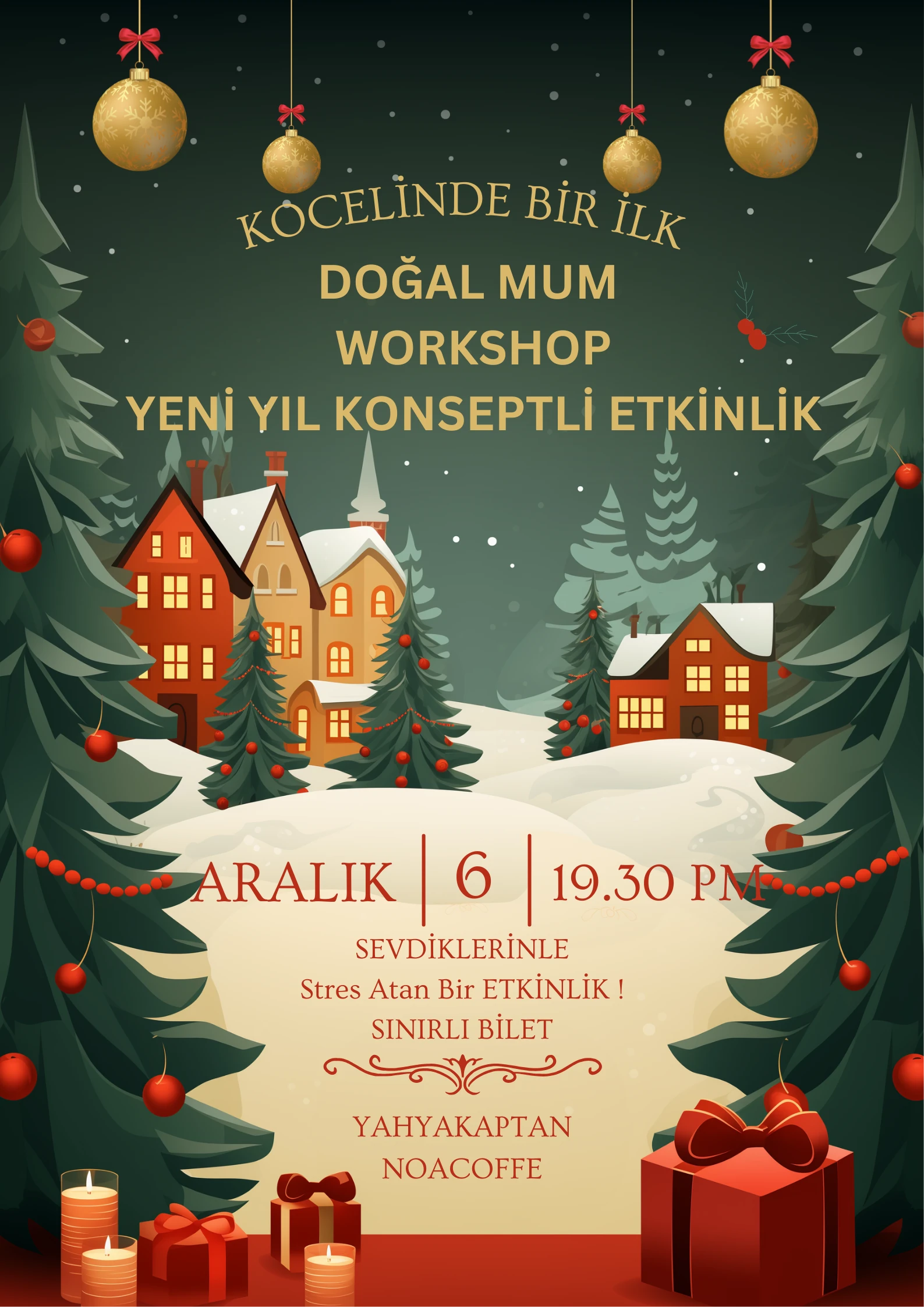 Doğal Mum Workshop YAHYAKAPTAN / NOACOFFE 