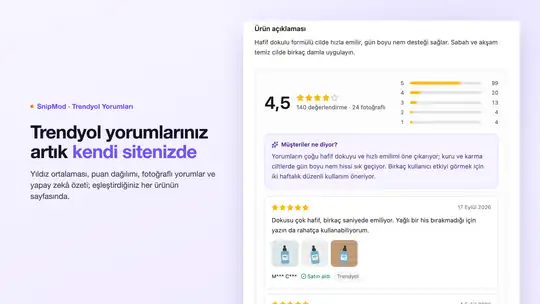 Trendyol Yorumları - SnipMod ekran görüntüsü 1