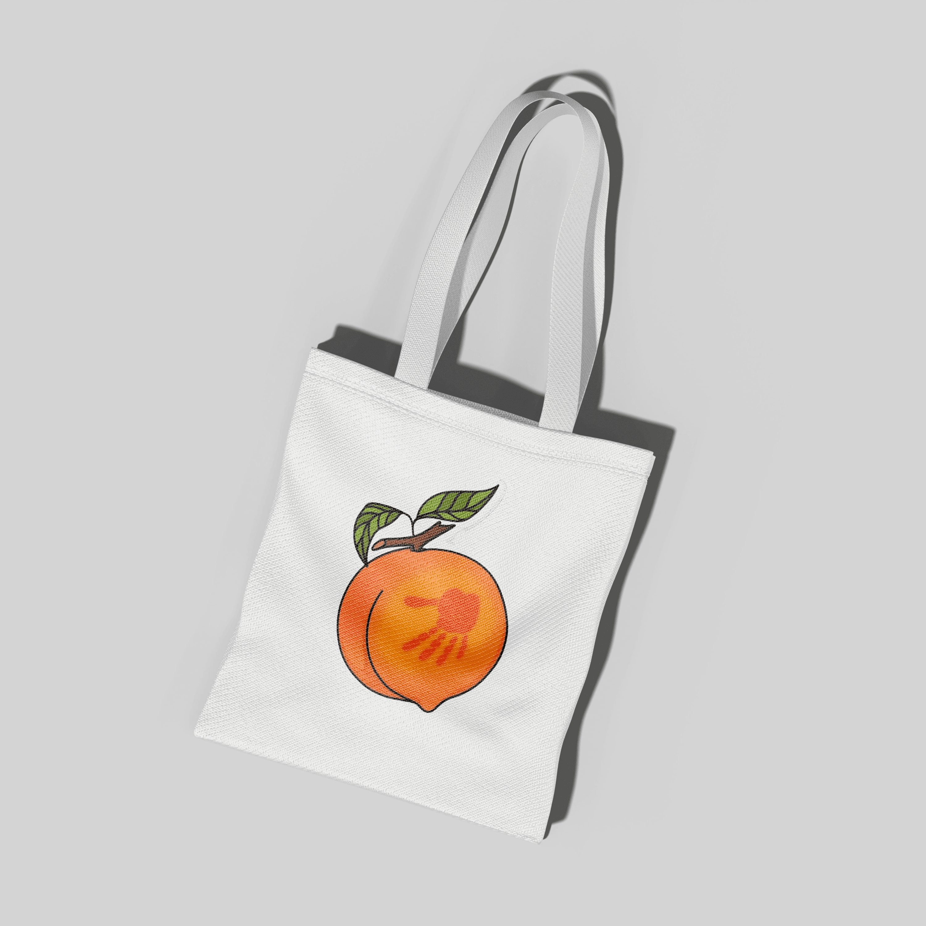 Peach Tote Bag