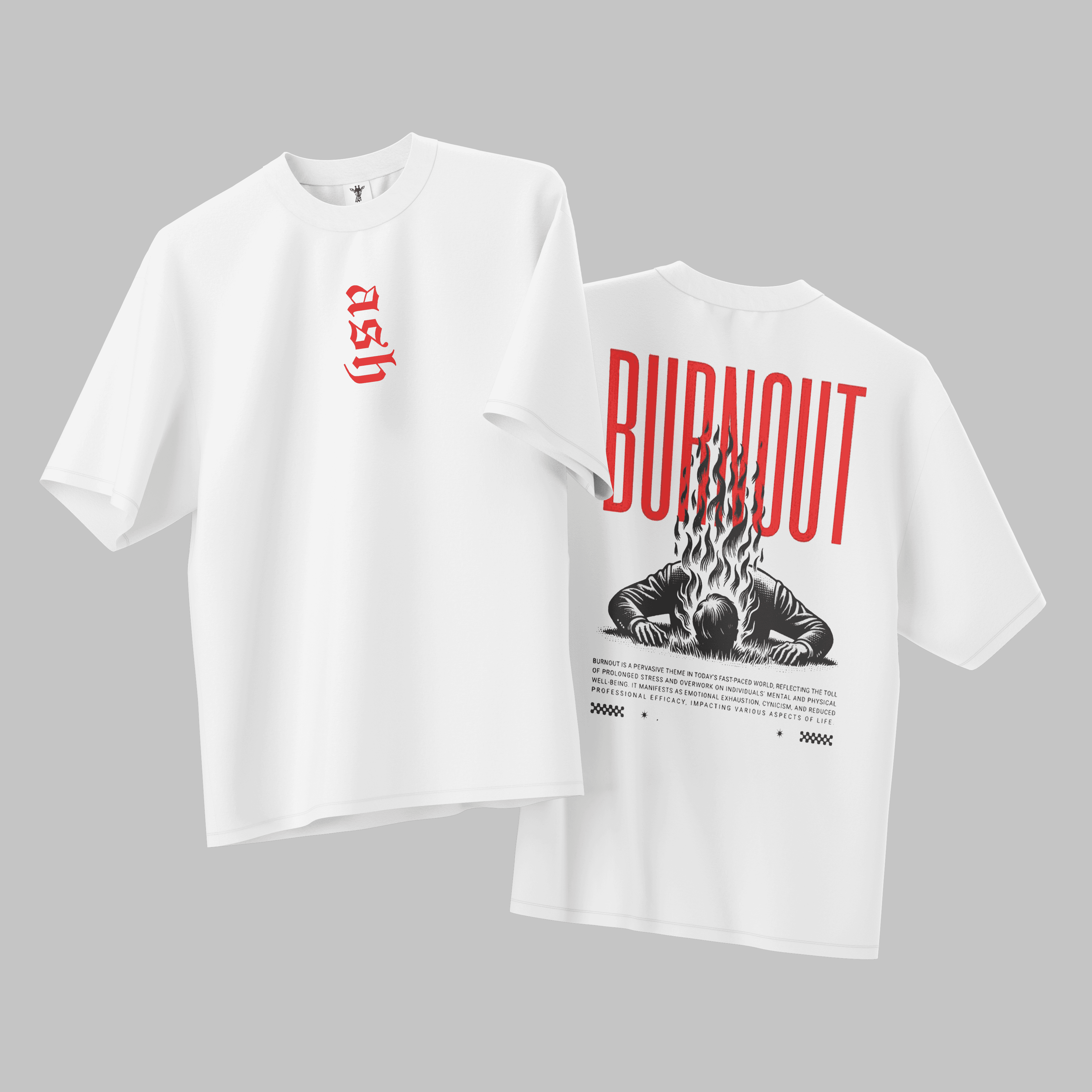 z.c. Burnout Oversize T-Shirt
