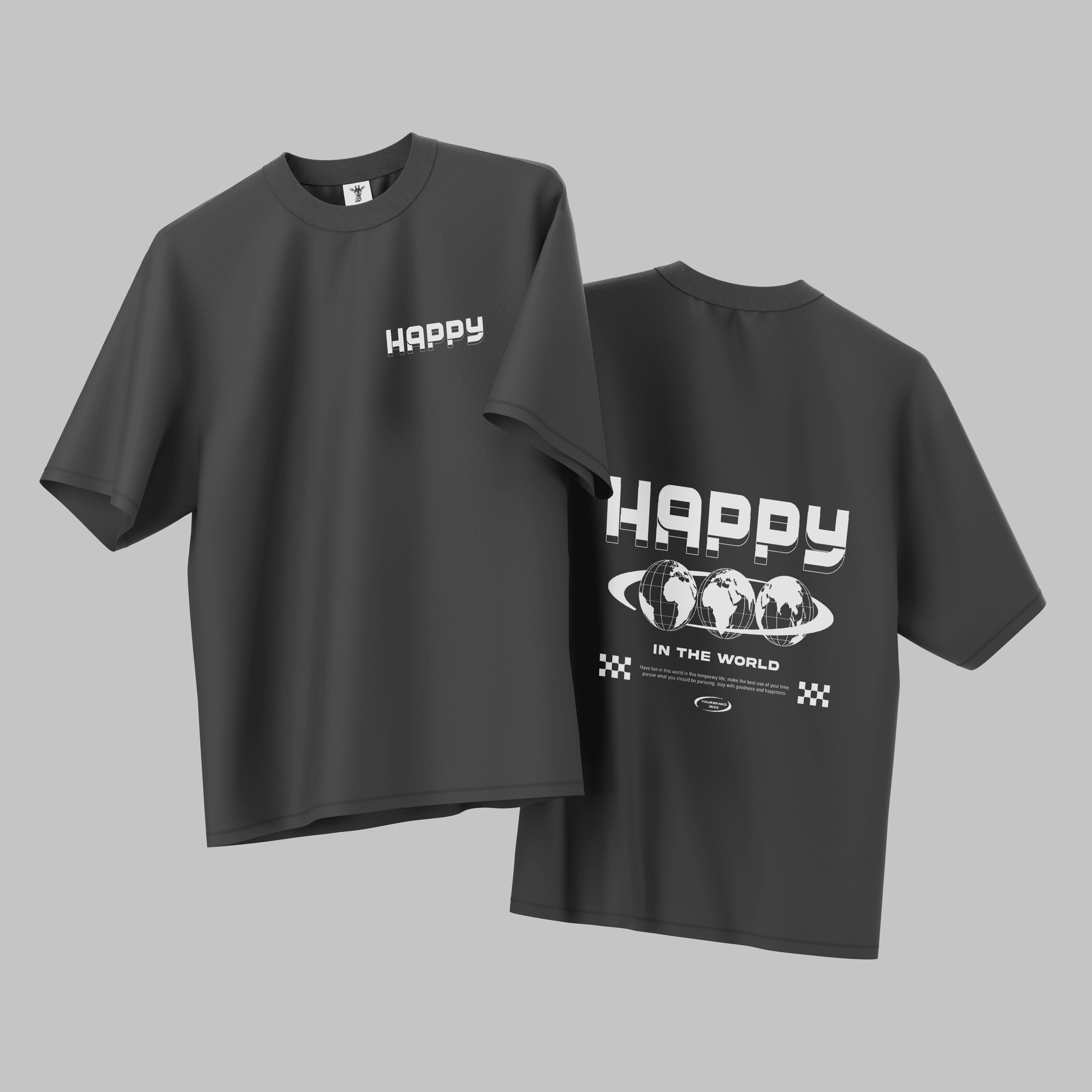 Happy Oversıze T-shirt