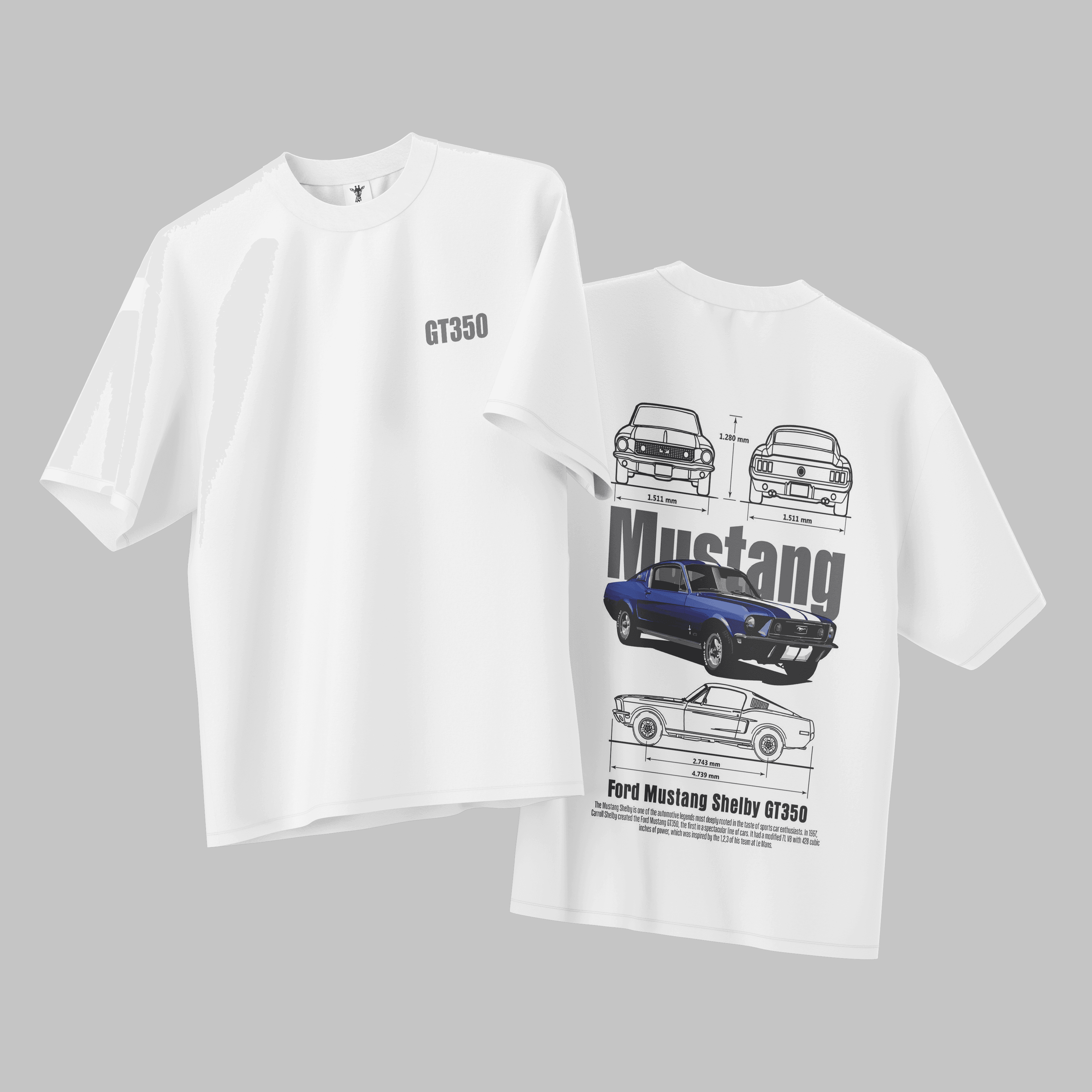 Mustang GT350 Oversıze T-shirt