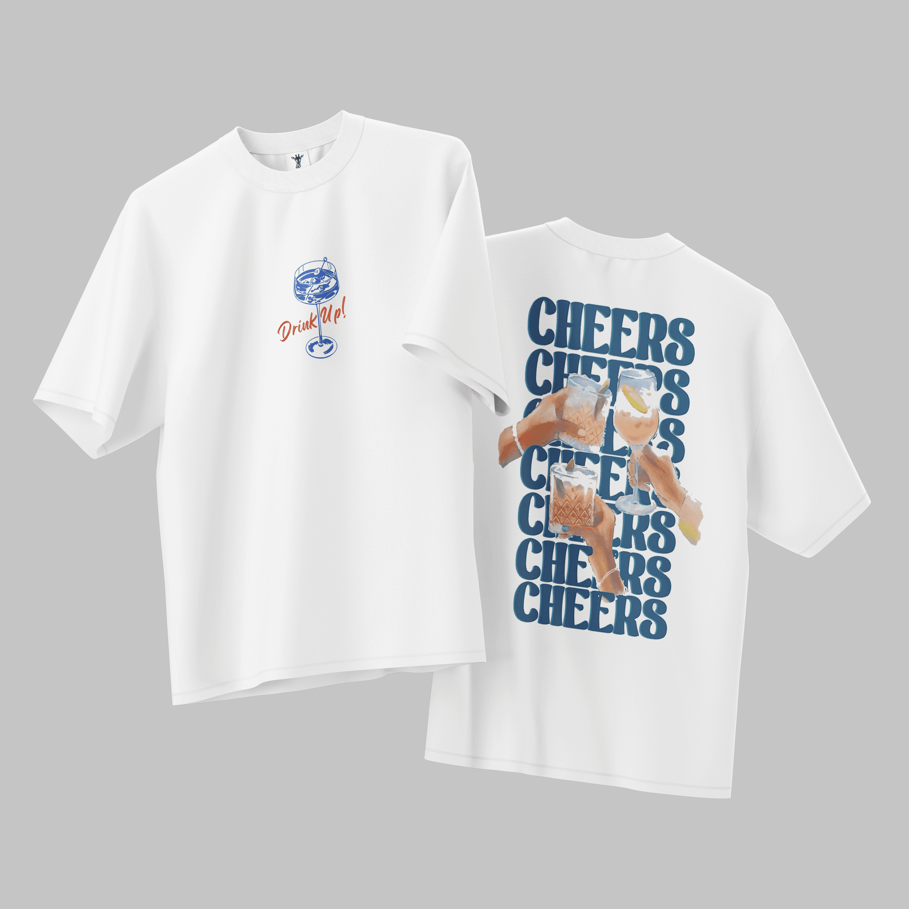 Blue Cheers Oversize T-Shirt