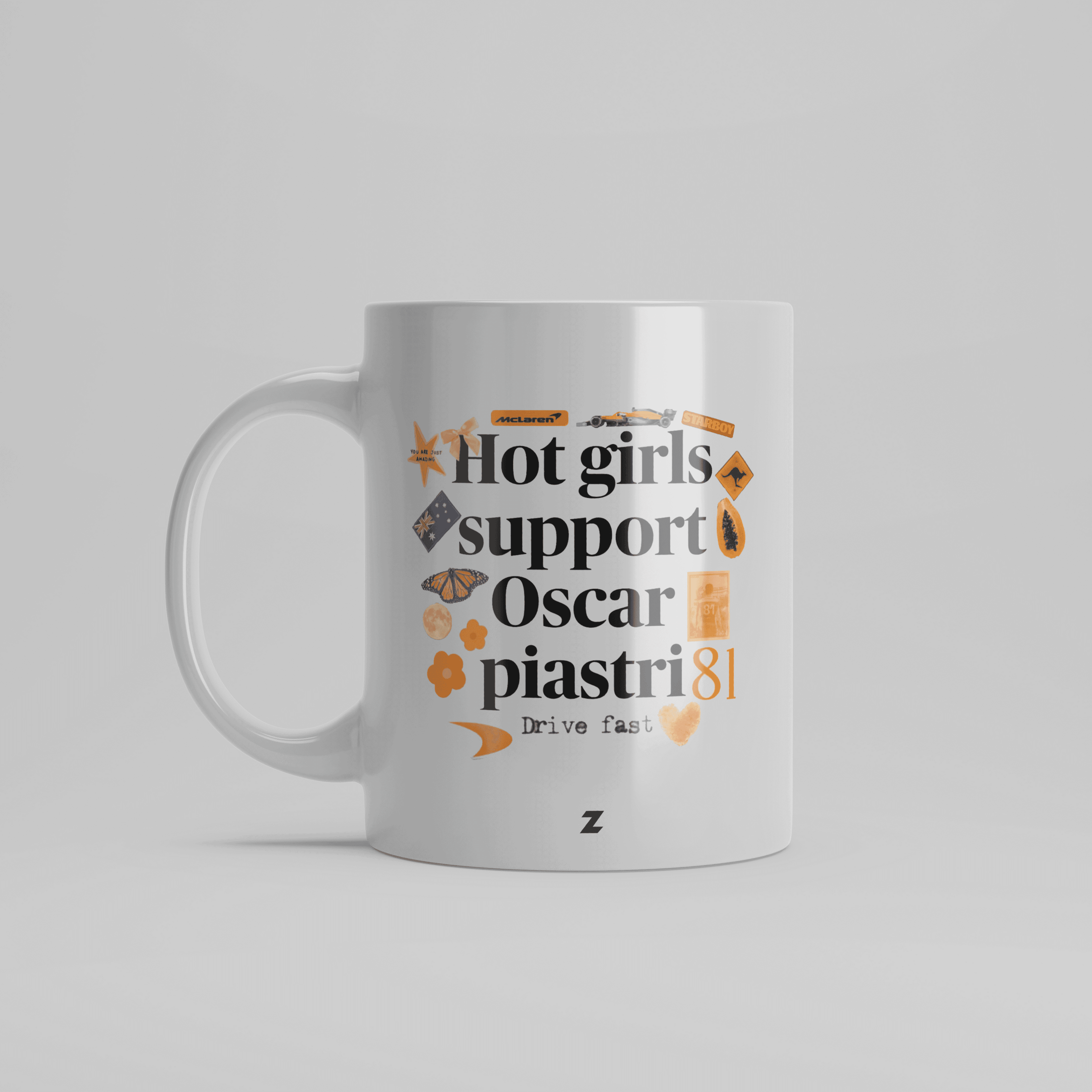 Hot Girls Support Oscar Piastri Mug