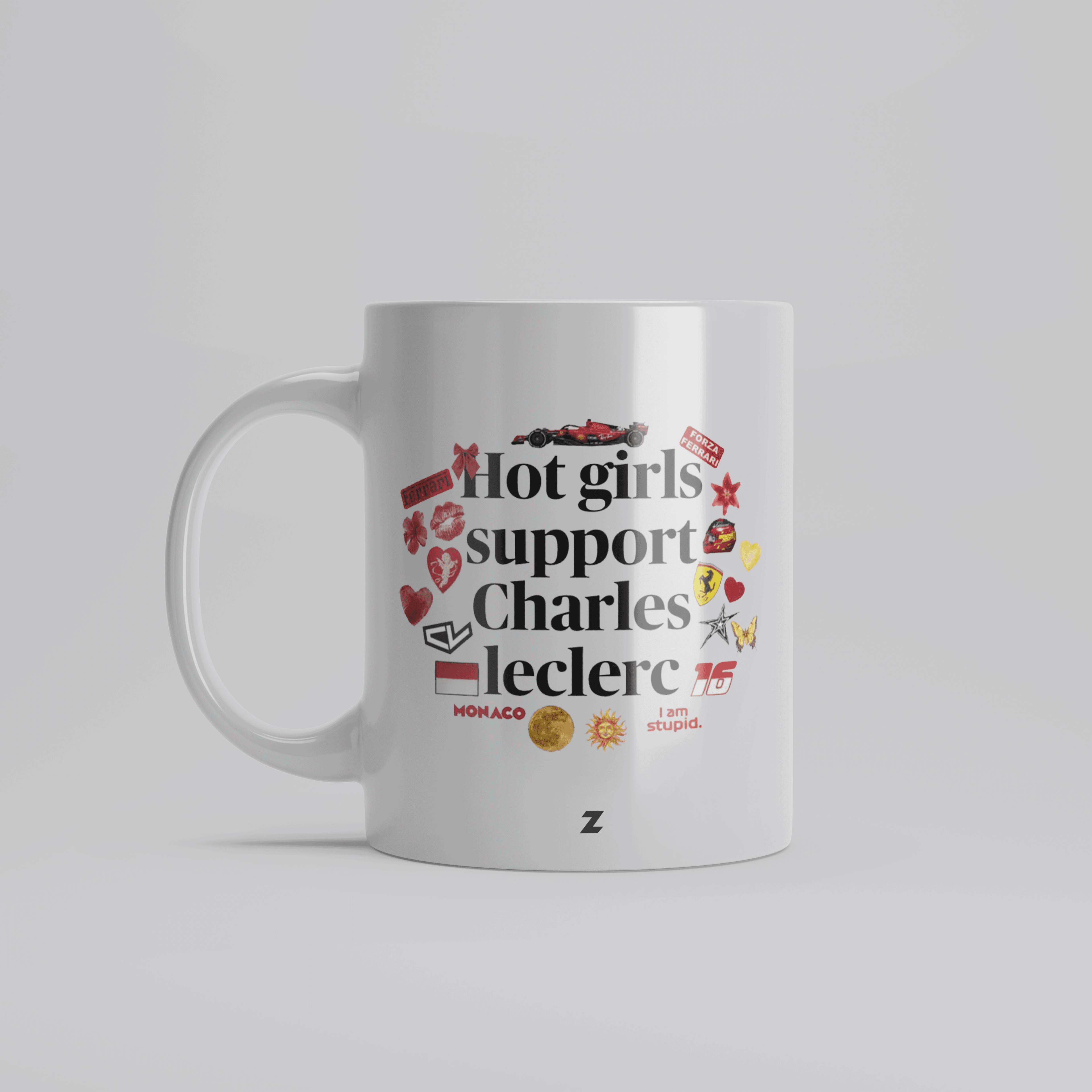 Hot Girls Support Charles Leclerc Mug