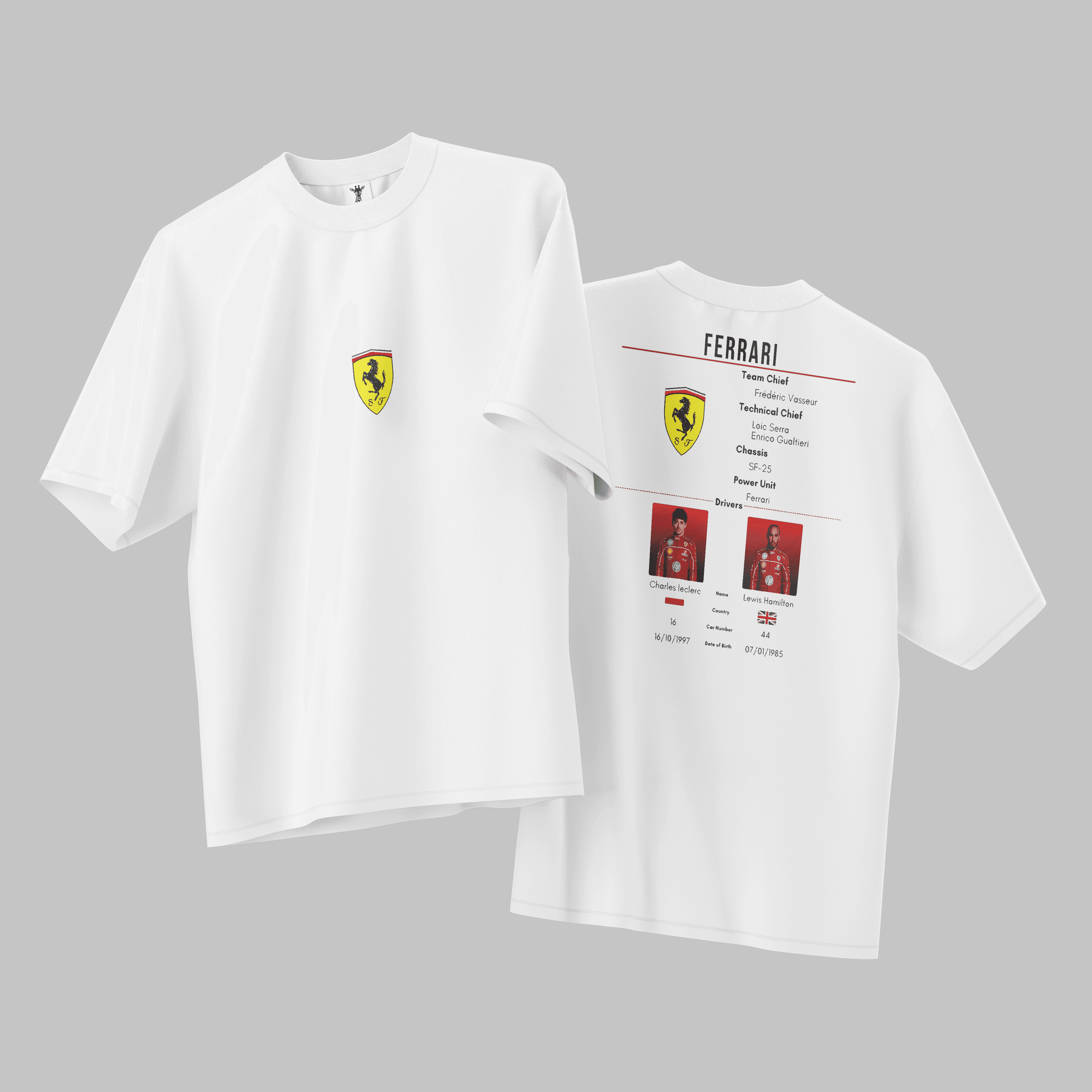 Team Ferrari Oversize T-Shirt